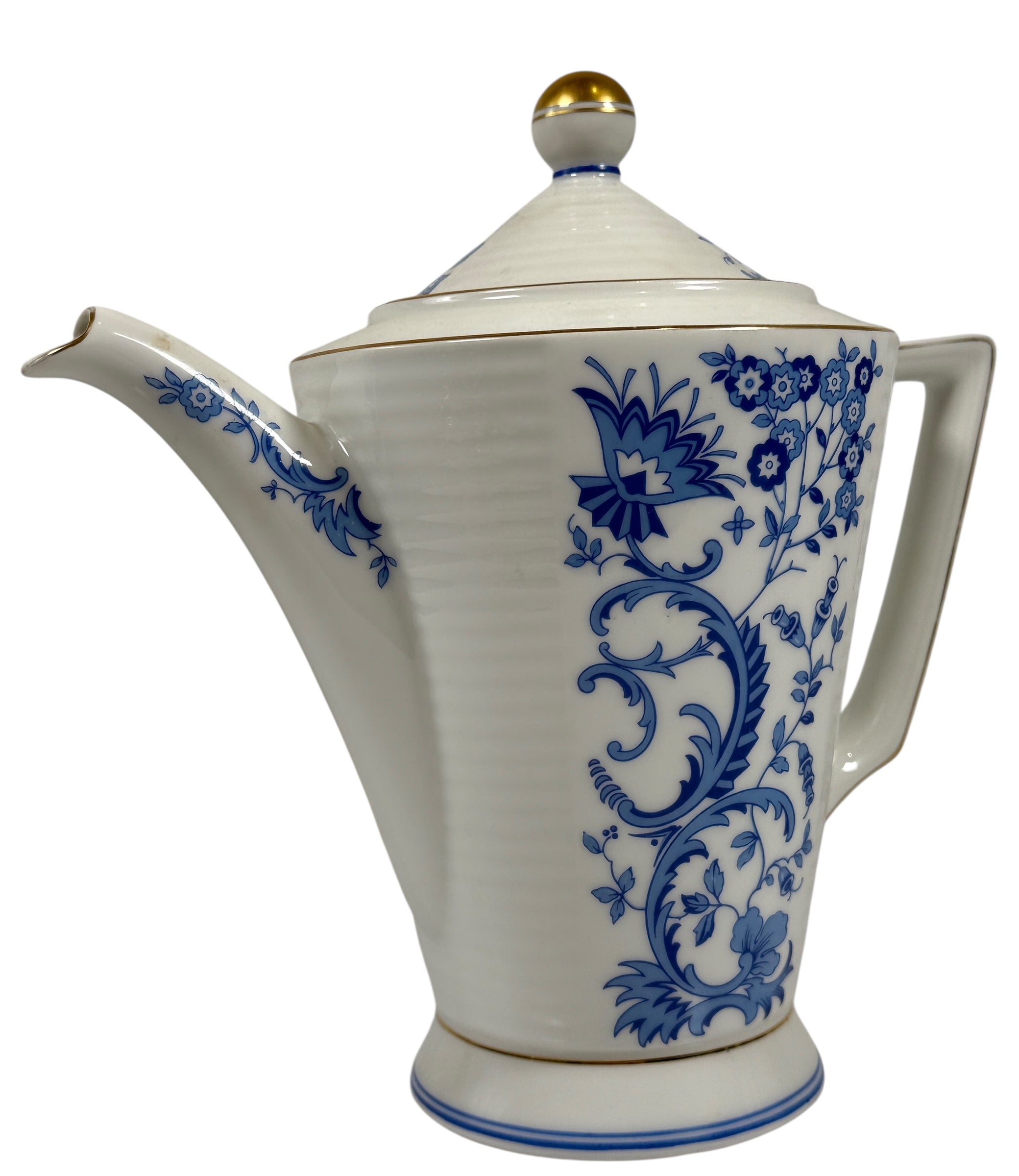 Mid-Century Heinrich Selb Bavaria – Lumina Blau Coffee Pot