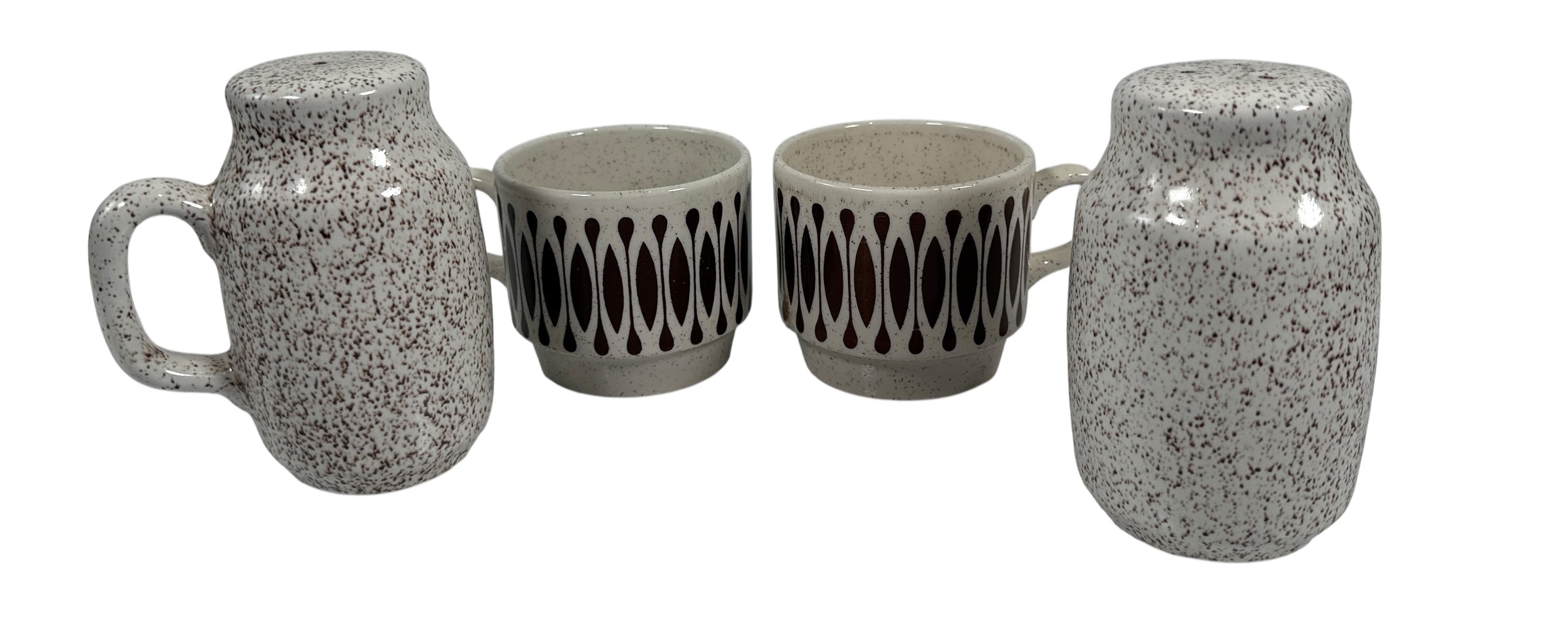 Vintage Biltons Ironstone 12-Piece Dinnerware Set – Retro Starburst – Staffordshire, England – 1960s/70s