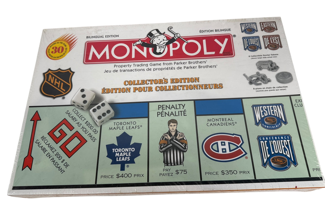 1999 NHL Monopoly Collector’s Edition – Bilingual, Sealed