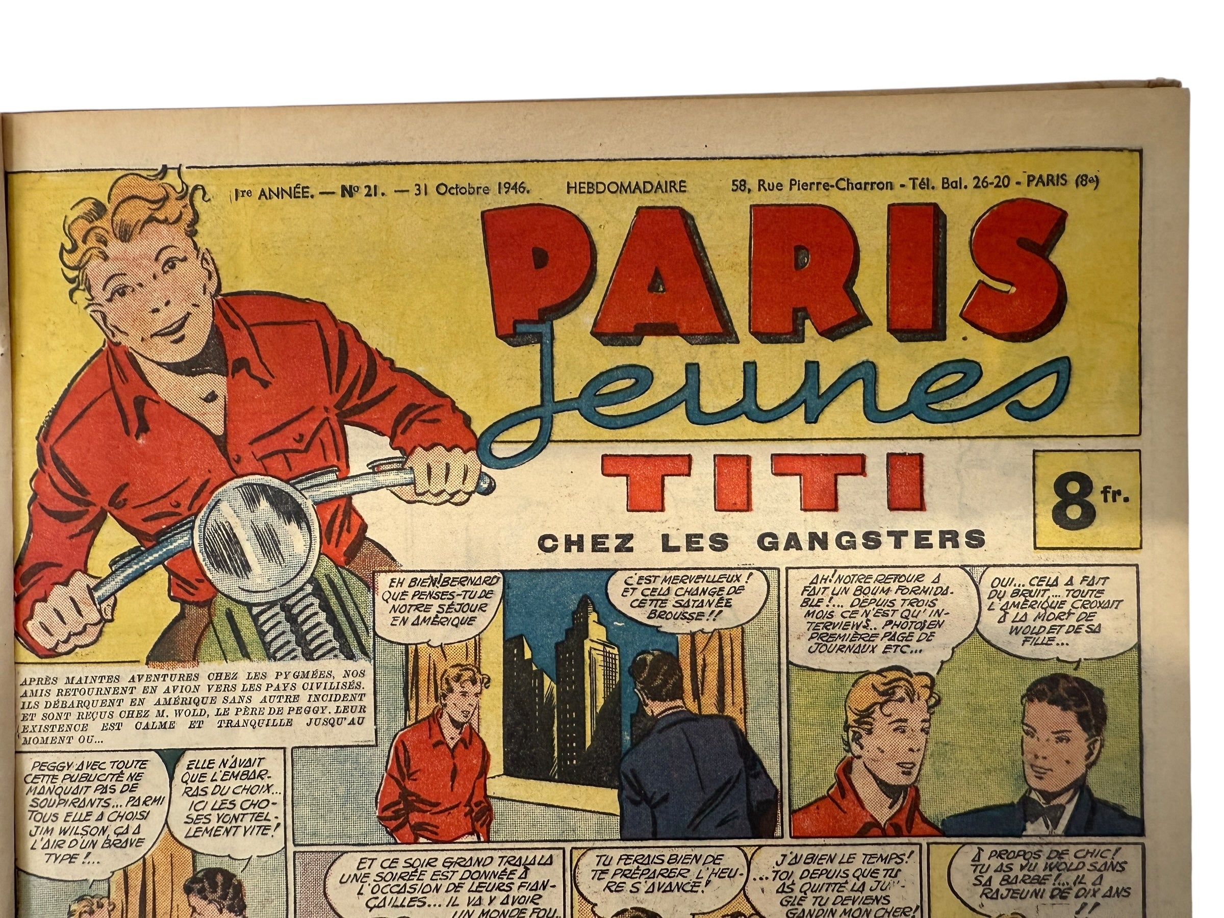 Album Paris Jeunes n°2 – Bande dessinée française vintage 1946-47