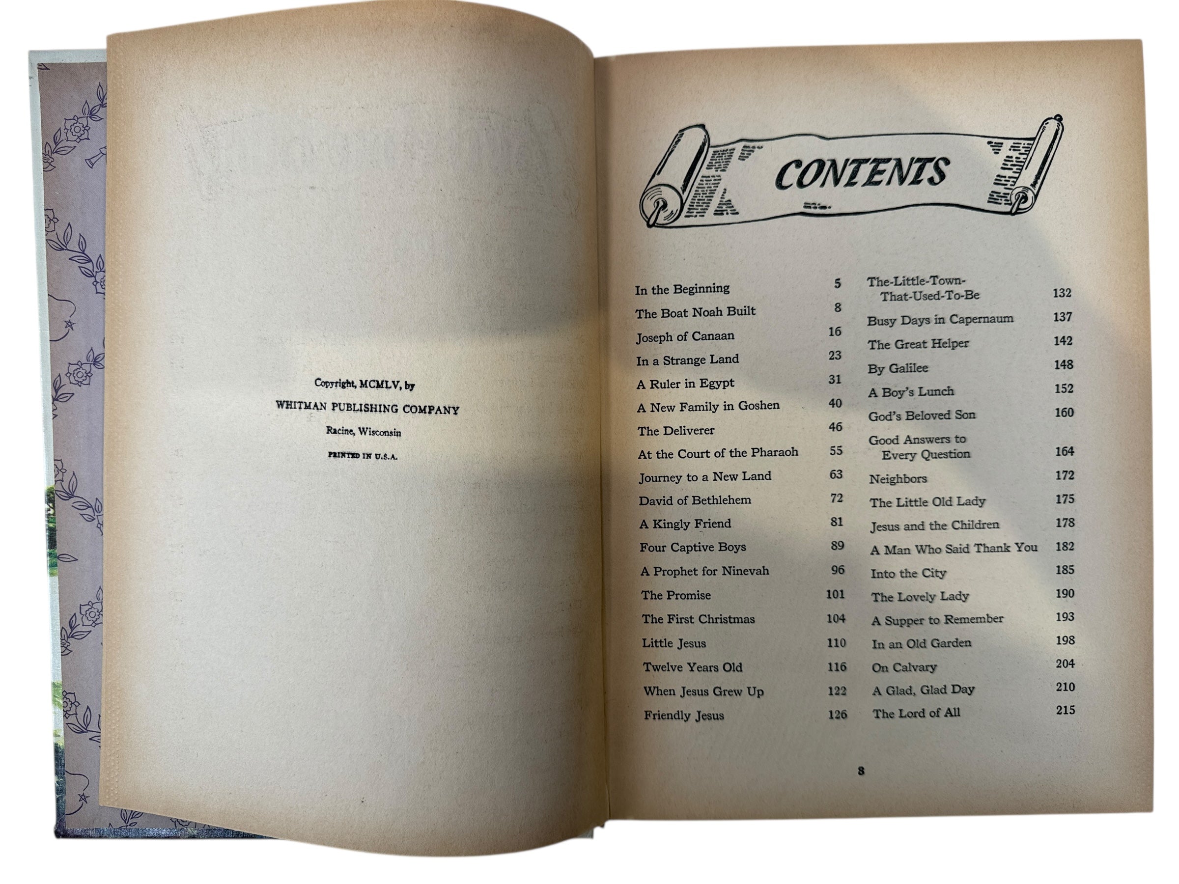 Vintage 1960s Whitman Bedtime Bible Stories – Illustrated