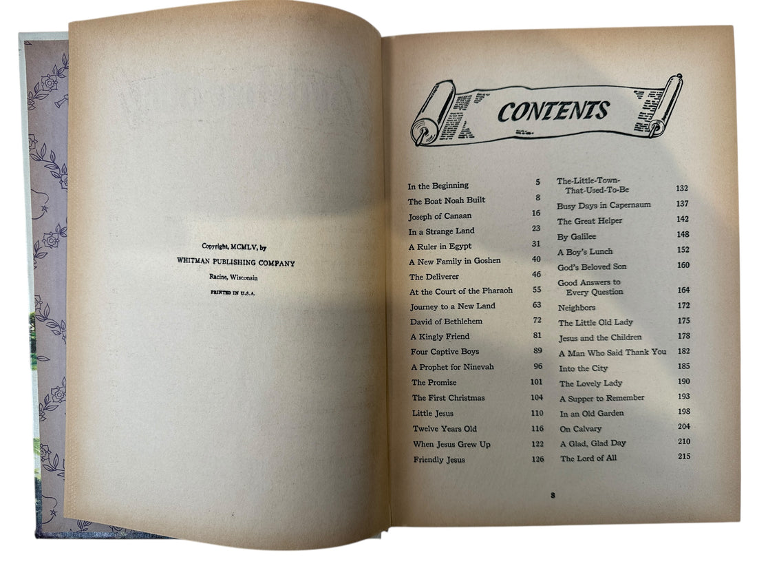 Vintage 1960s Whitman Bedtime Bible Stories – Illustrated