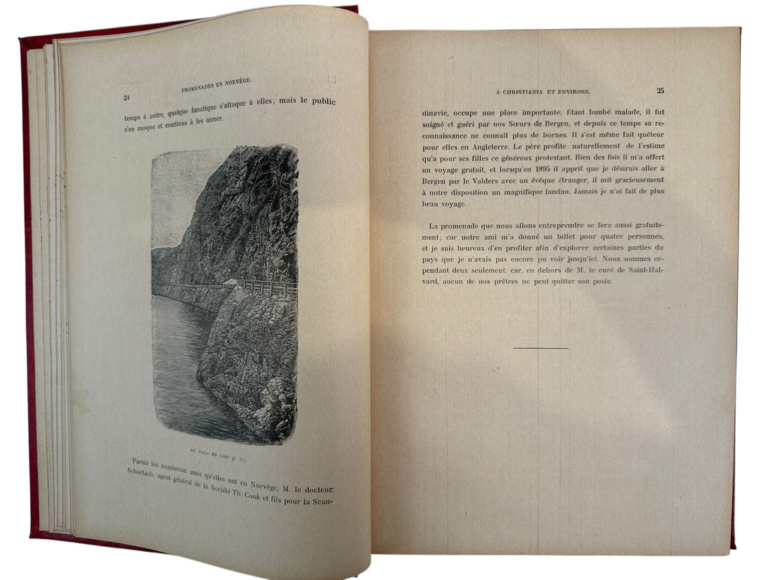 Promenades en Norvège – Livre de voyage illustré Fallize des années 1890
