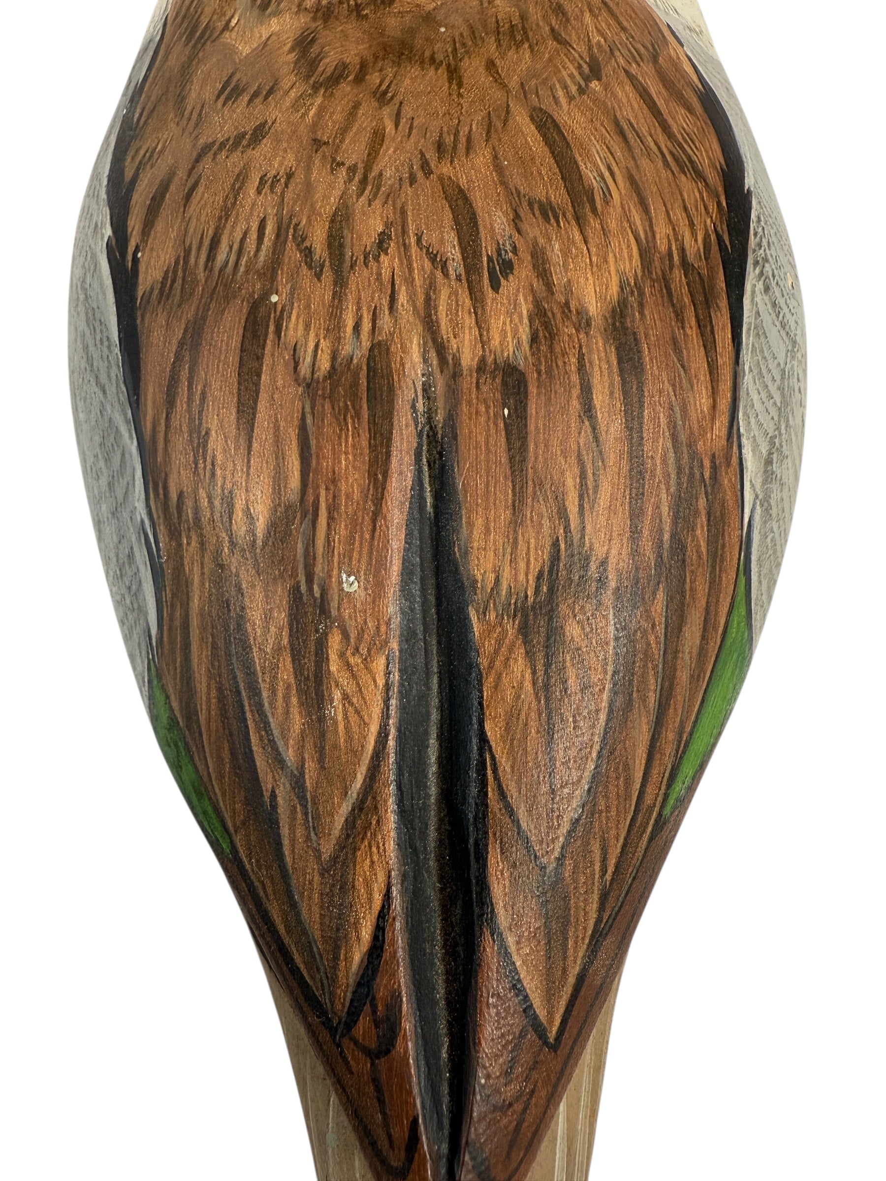 Vintage Georges Vincelli Carved Duck Decoy – Green-Winged Teal, Signed Laval QC
