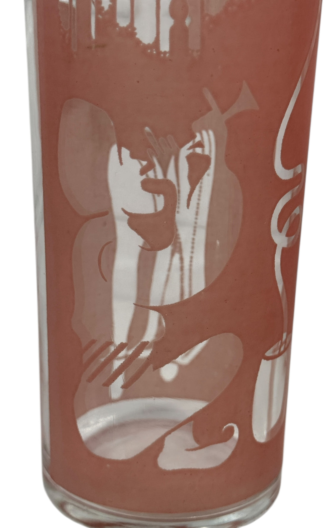 Vintage Arabian Hi Ball Glasses – Set of 4 Belly Dancer & Snake Charmer