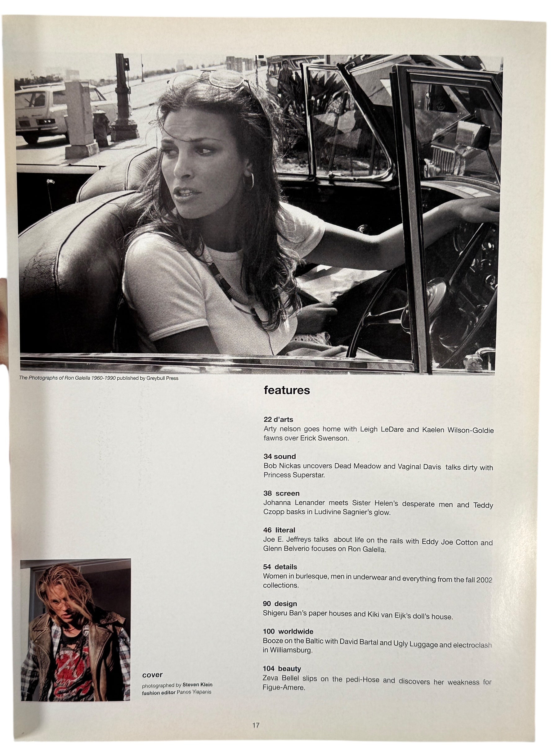 Magazine néerlandais vintage n° 39 – Mai/Juin 2002 – Couverture de Steven Klein