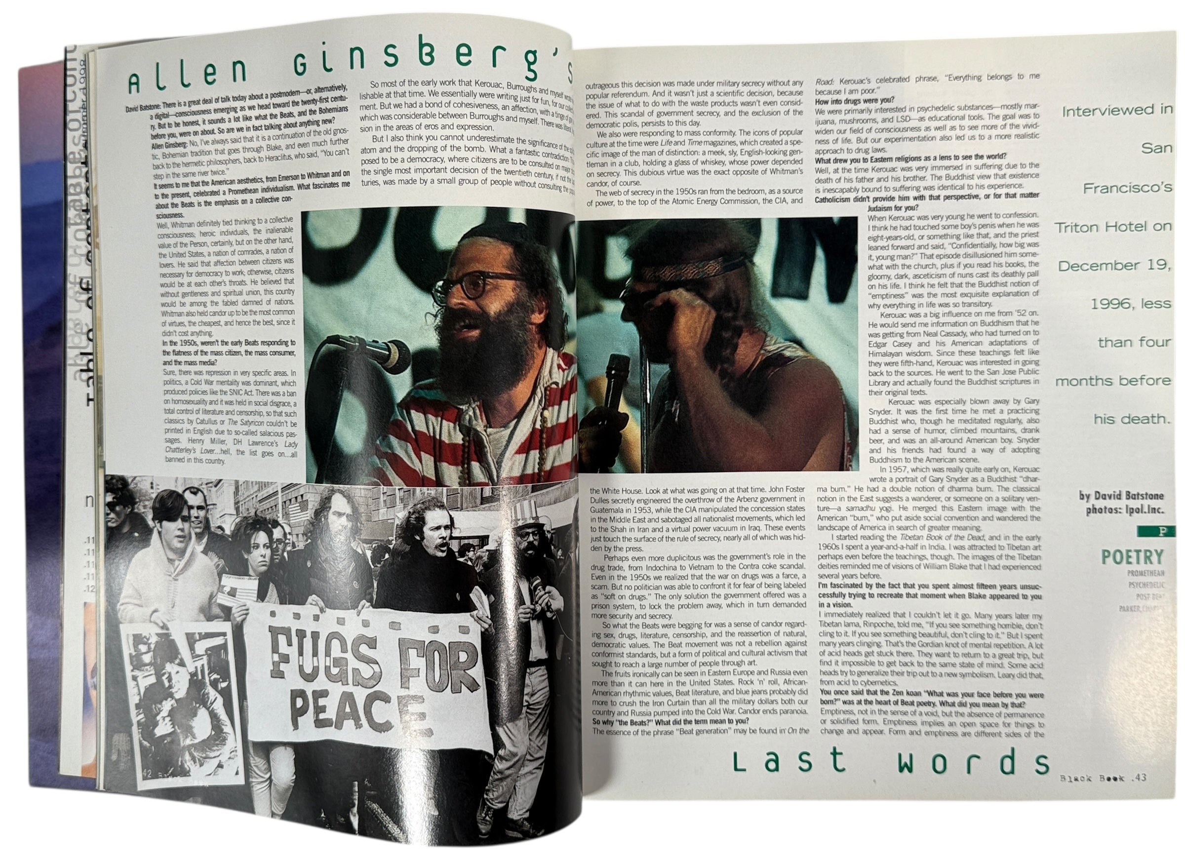 Black Book Magazine Summer 1998 – Willem Dafoe Cover Issue