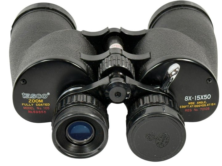 Vintage Tasco Zoom Binoculars No. 5685 – 8x–15x50 Wide Angle w/ Original Case
