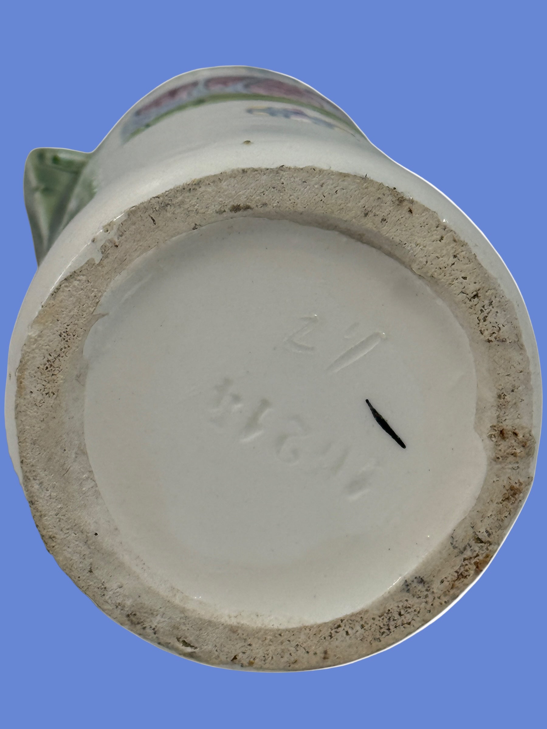 European Art Nouveau Ceramic Vase – Model 41243 – Raised Medallion & Berry Motif