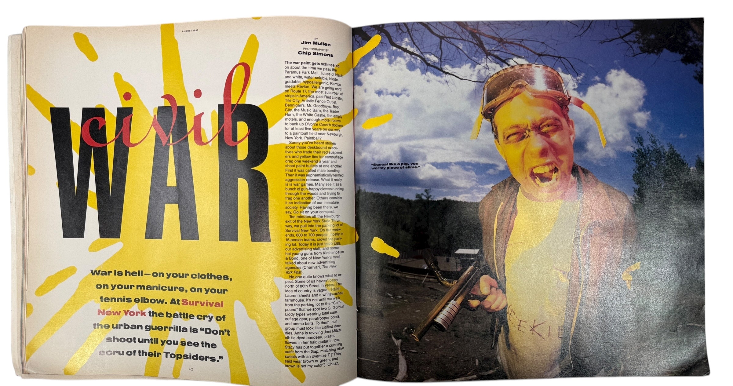 Magazine Egg, août 1990 : Liam Neeson – « Restez affamés »