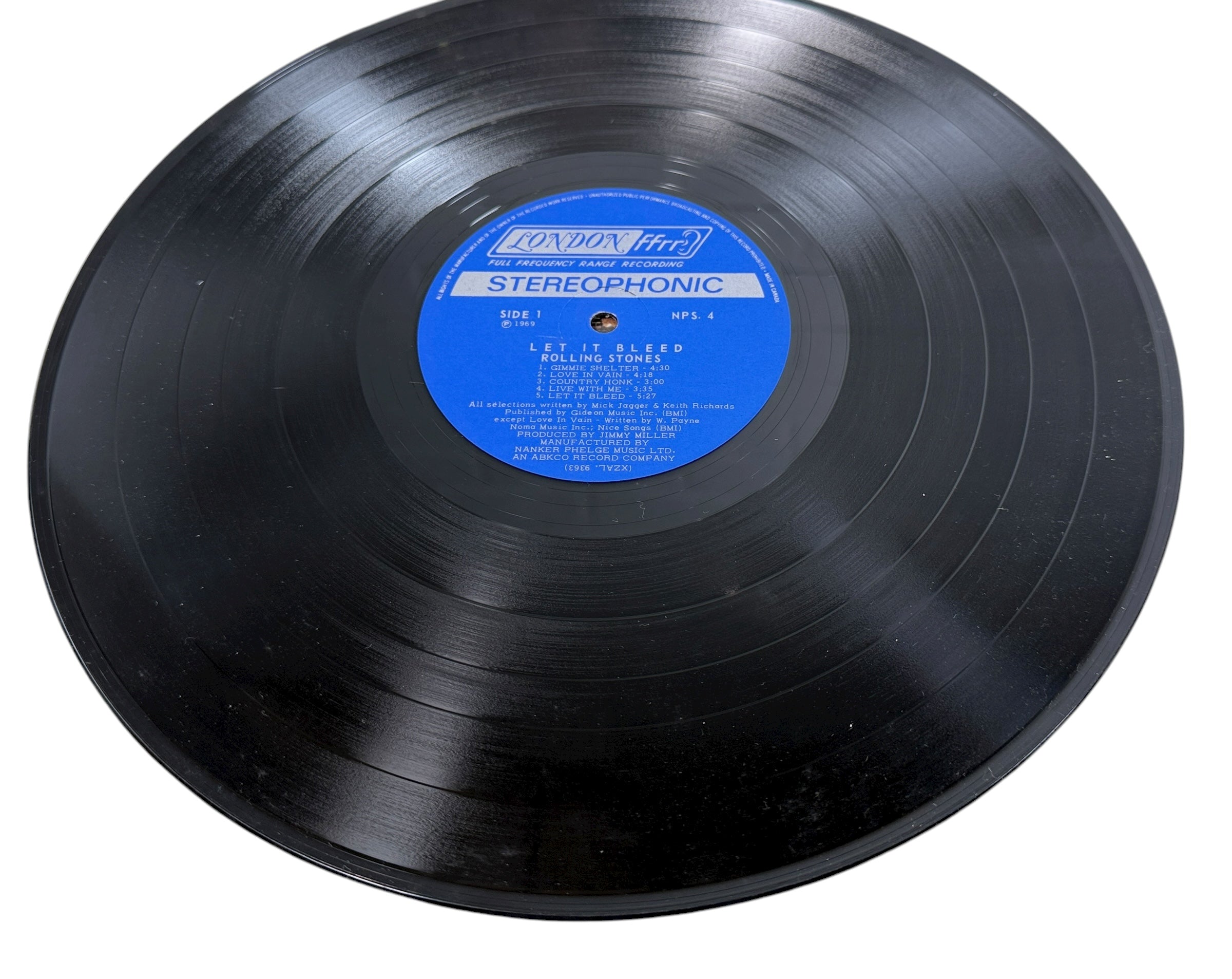 Rolling Stones Let It Bleed 1969 Canadian London NPS-4 LP