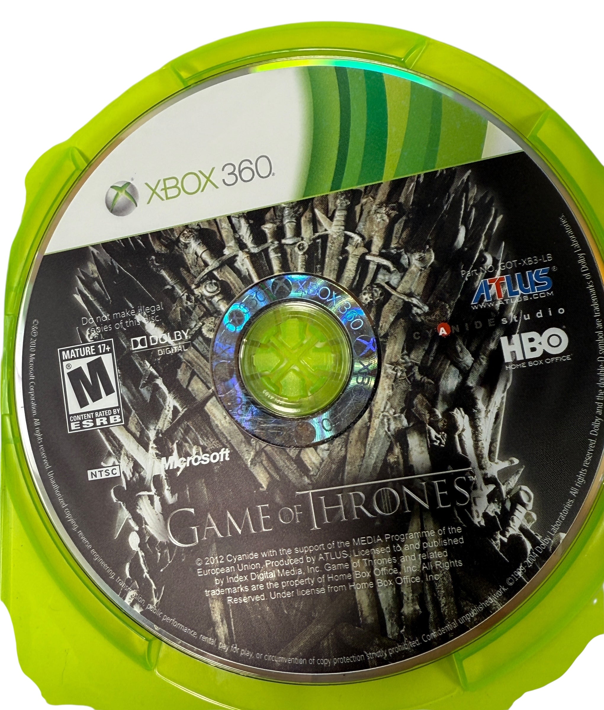 Game of Thrones Xbox 360 – Complete CIB RPG