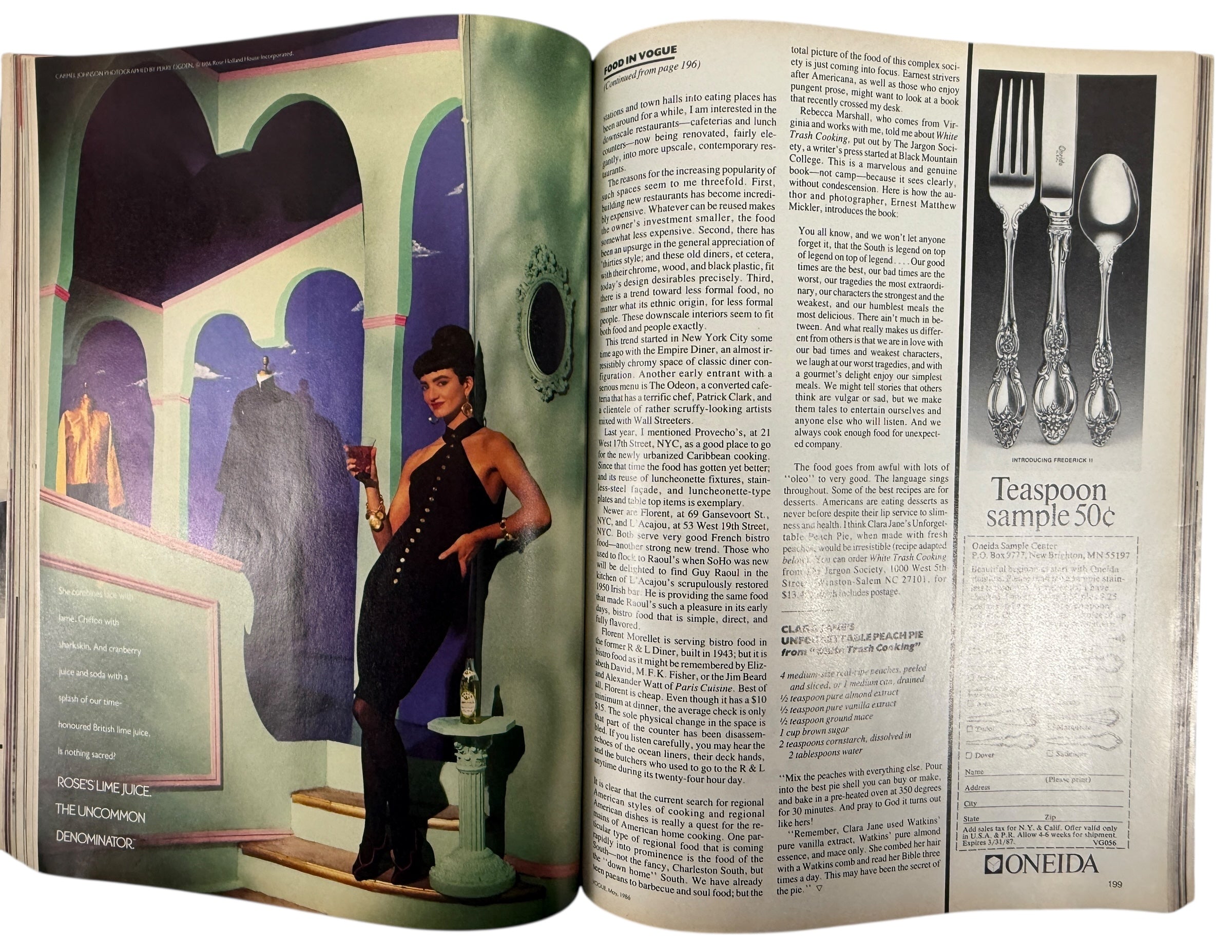 Vintage Vogue May 1986 featuring Paulina Porizkova, iconic 1980s fashion editorials, beauty photography, luxury ads, and classic Vogue style.