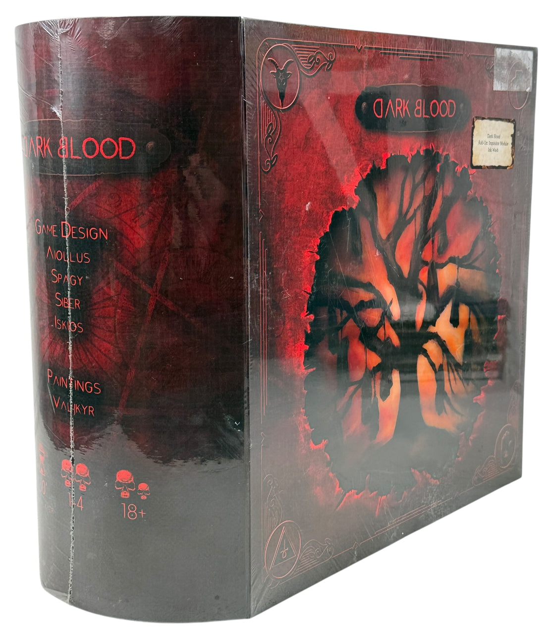 Dark Blood game box with red and black design