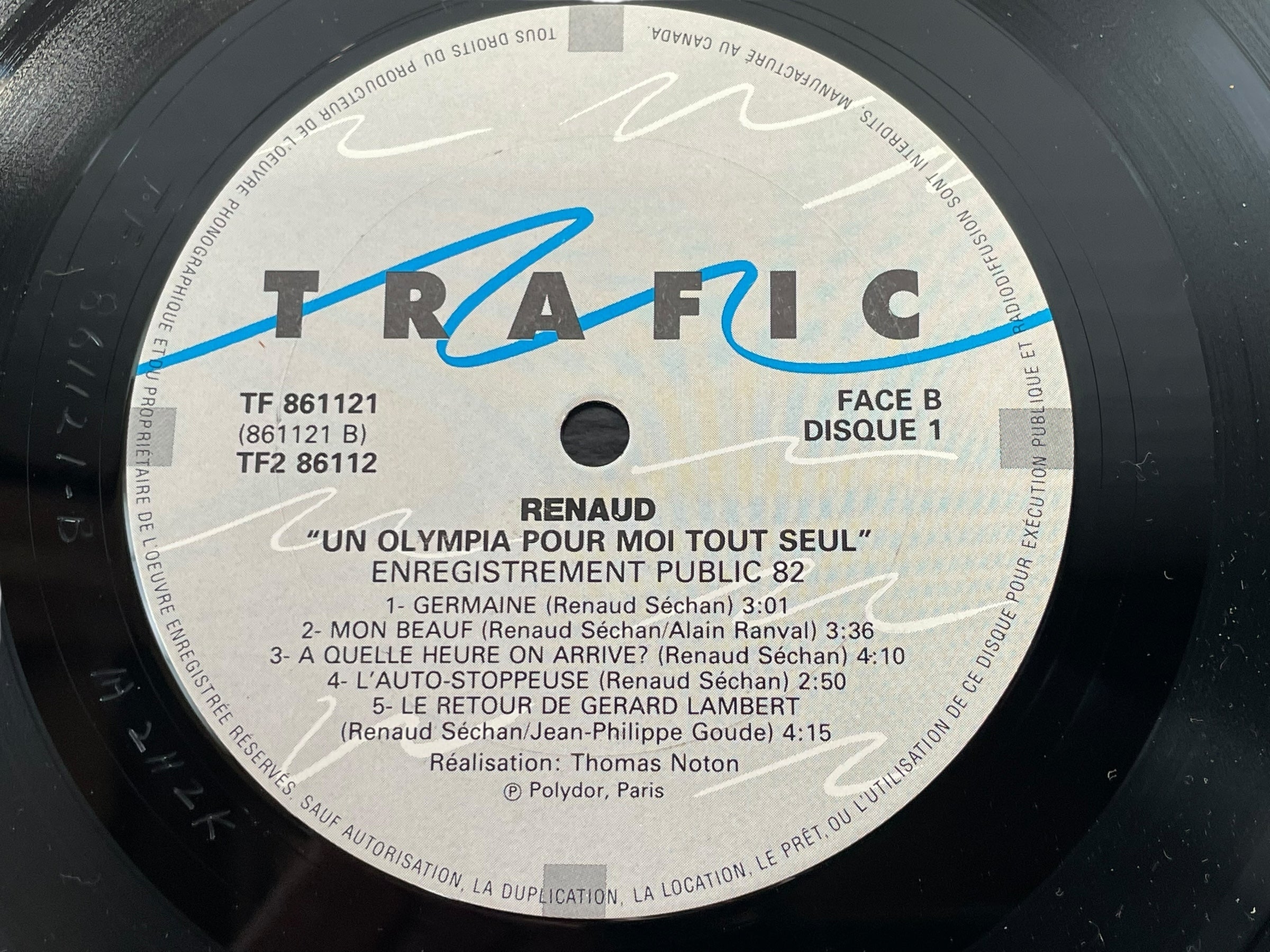 Renaud – Un Olympia Pour Moi Tout Seul (1982, 2xLP Gatefold)