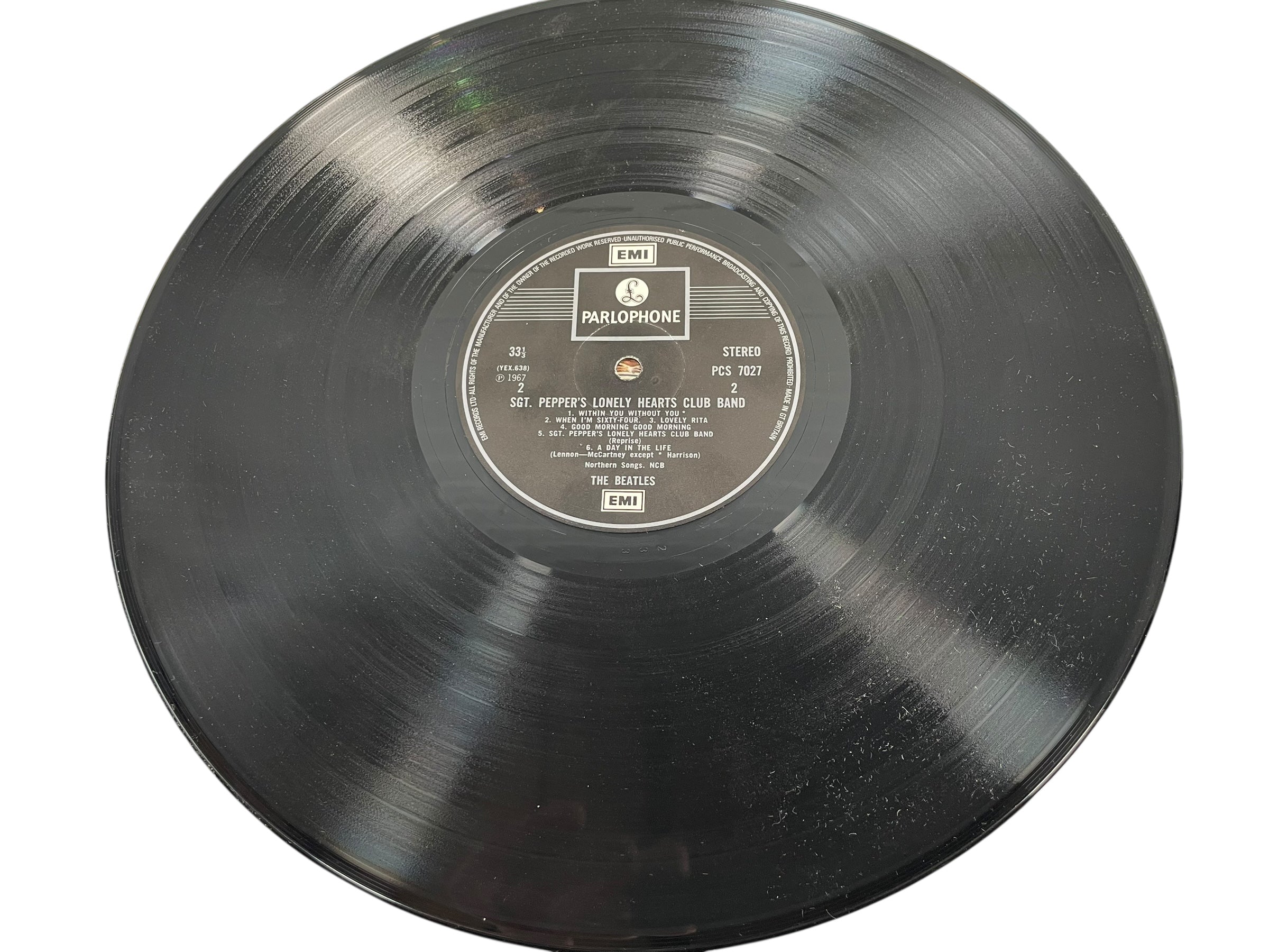 Beatles Sgt. Pepper – UK PCS 7027 Stereo 1967 (Worn Cover - F- ) Album VG