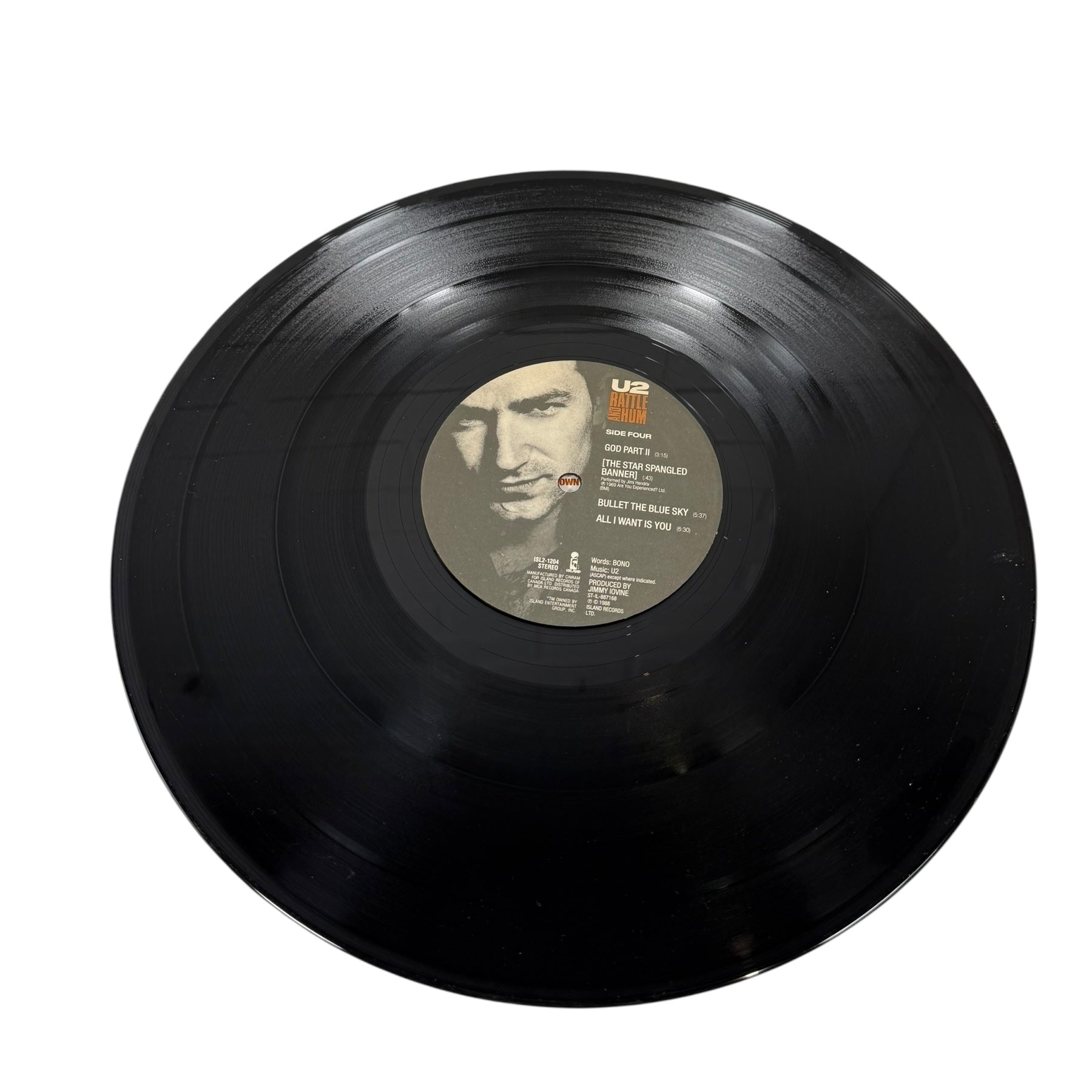 U2 – Rattle and Hum 2xLP (1988) – Island Records (ISL2-1204), Canadian Pressing