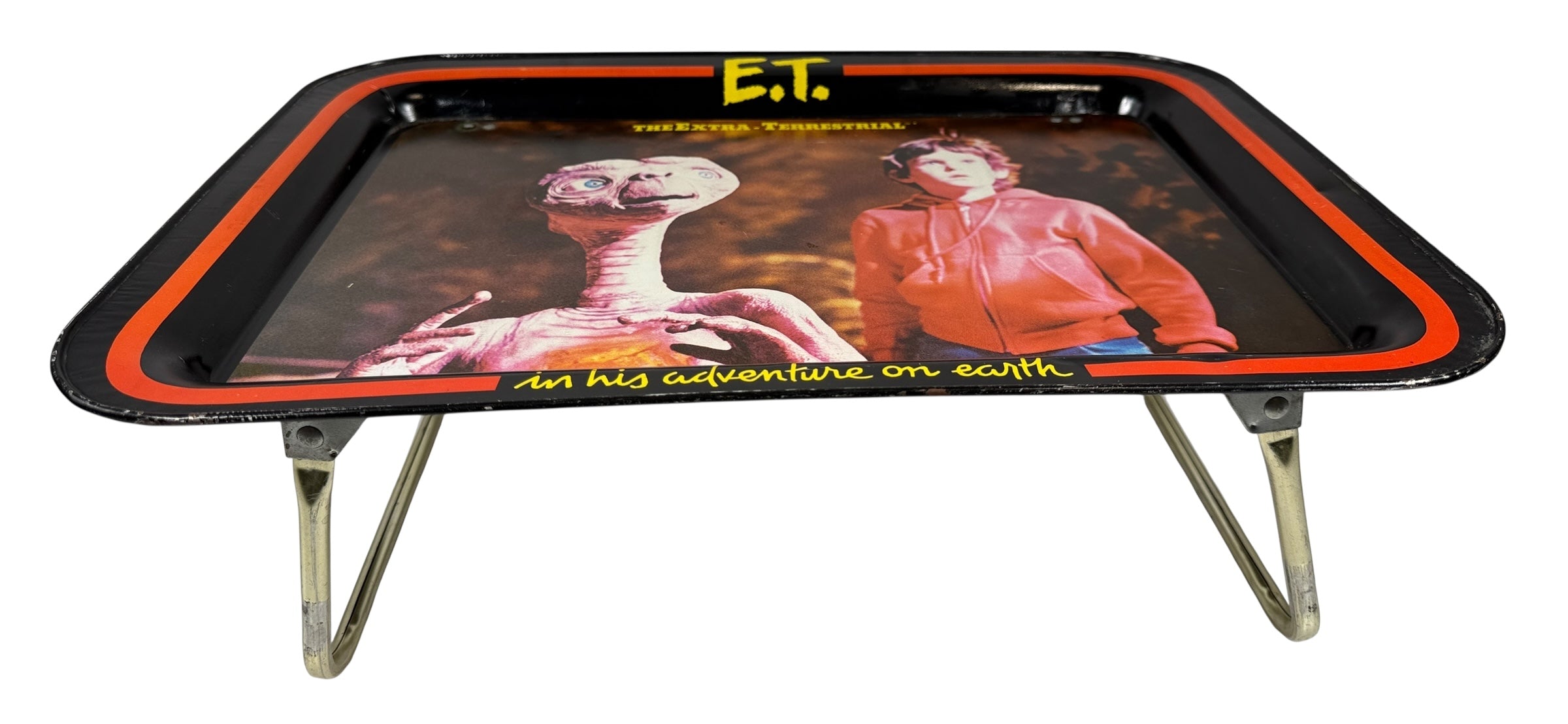 1980s E.T. Metal Collapsible TV Dinner Tray – Vintage 1982