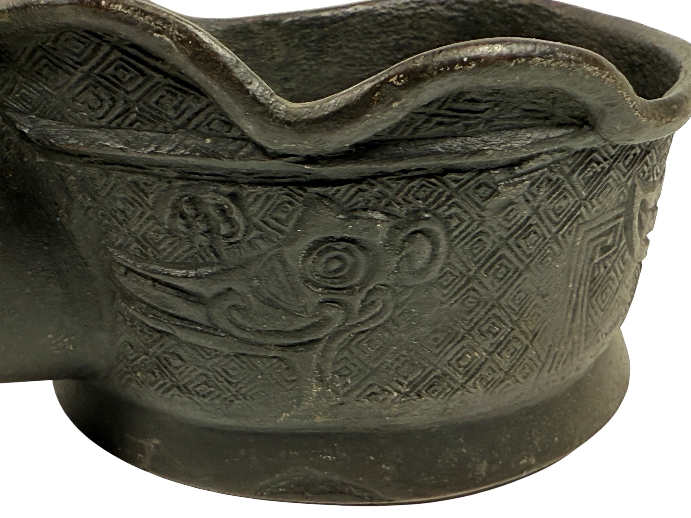 Early-20th Century Chinese Cast Iron Clothes Iron – 8” Reproduction