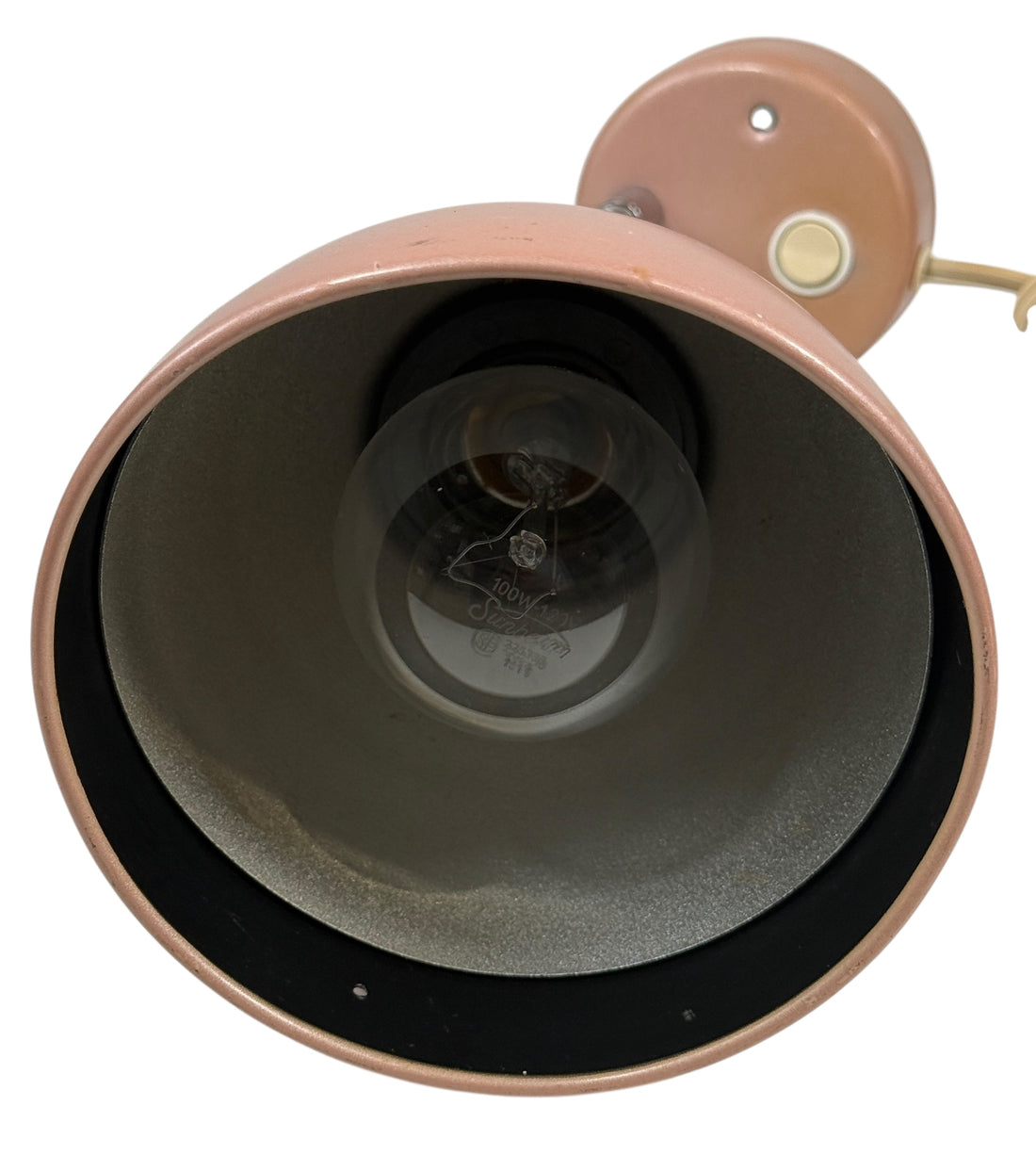 Vintage IKEA KUSLIG Wall Lamp – Retro Pink Adjustable Spotlight, Discontinued