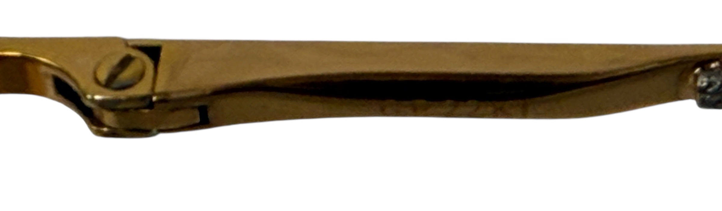 Vintage Mario Cesco Eyeglasses – 22K Gold Plated Round Frames with Braided Temples