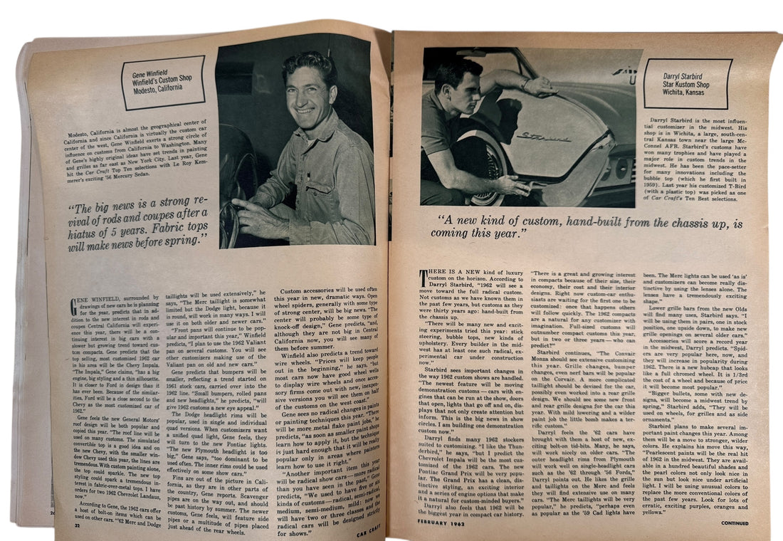 1962 & 1963 Car Craft Magazines – Customs & Surf Wagons