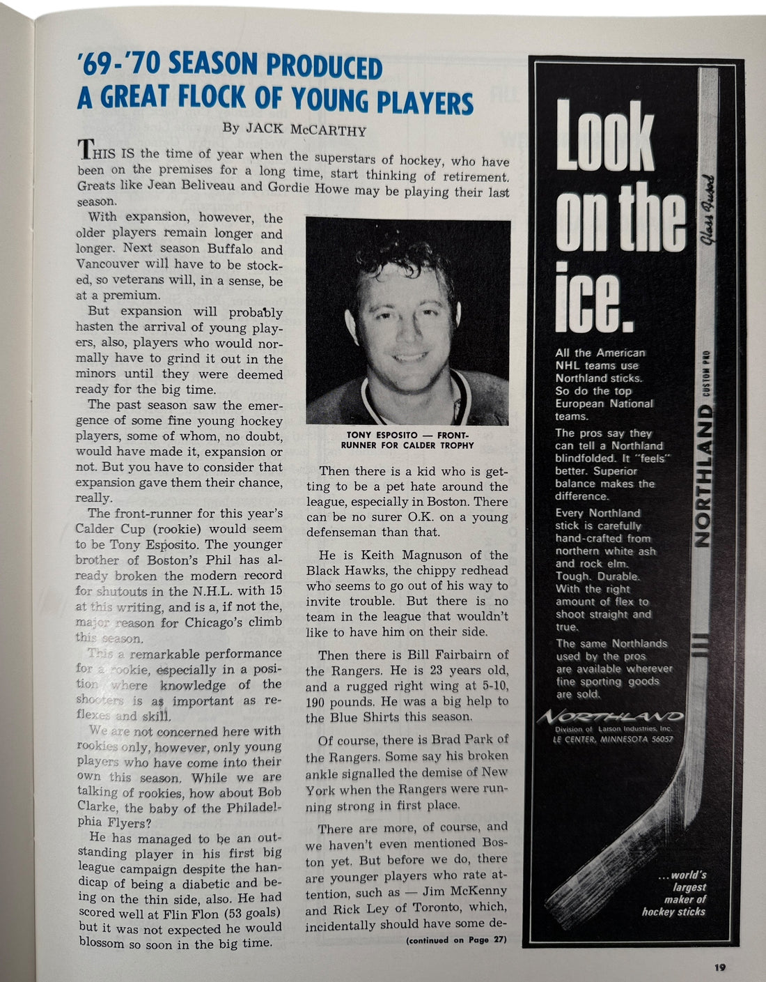 1970 Boston Bruins Stanley Cup Finals Program – Bobby Orr Era