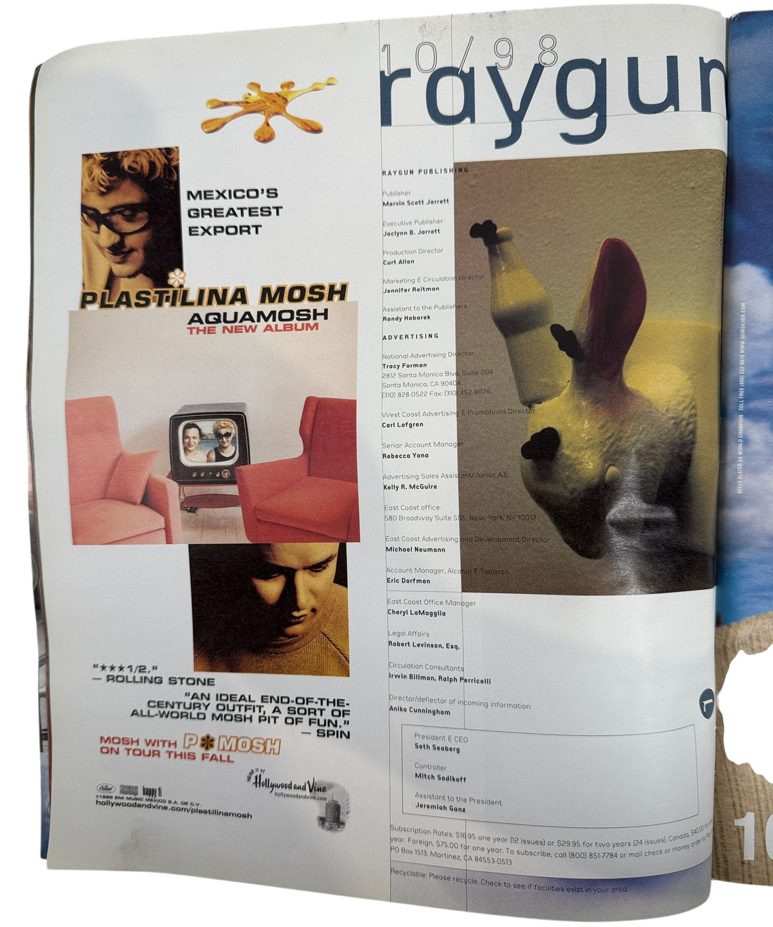 Ray Gun Magazine No.60 – KISS Cover 6th Anniversary (1998) W/ Poster