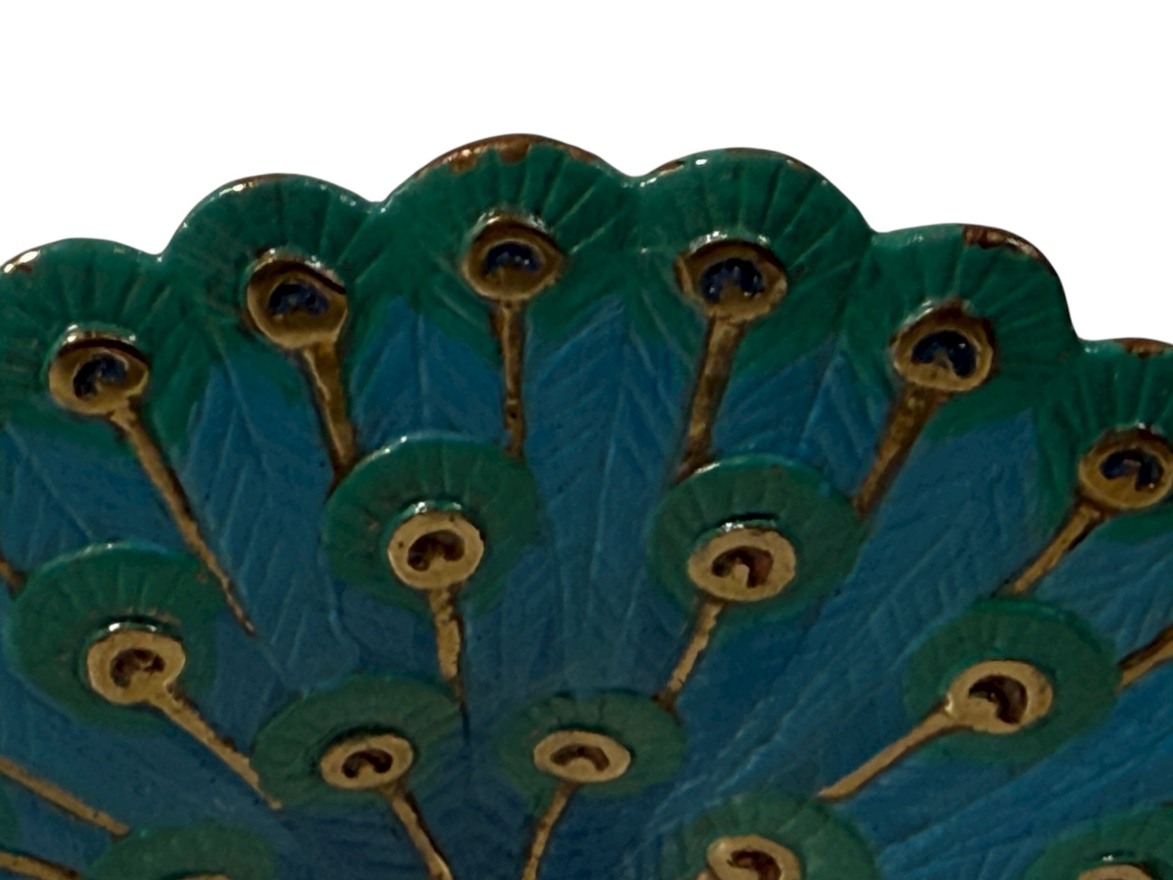 Figurine de paon peinte à la main en édition limitée – Numérotée 173/500