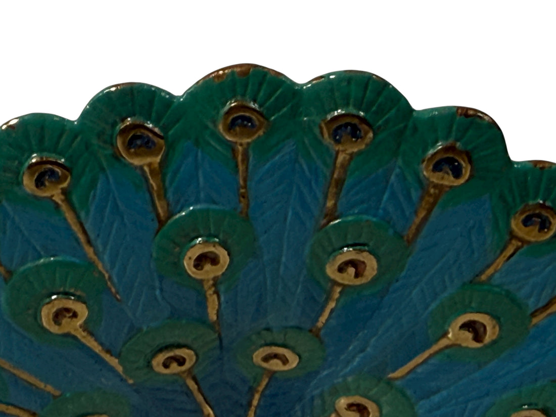 Figurine de paon peinte à la main en édition limitée – Numérotée 173/500