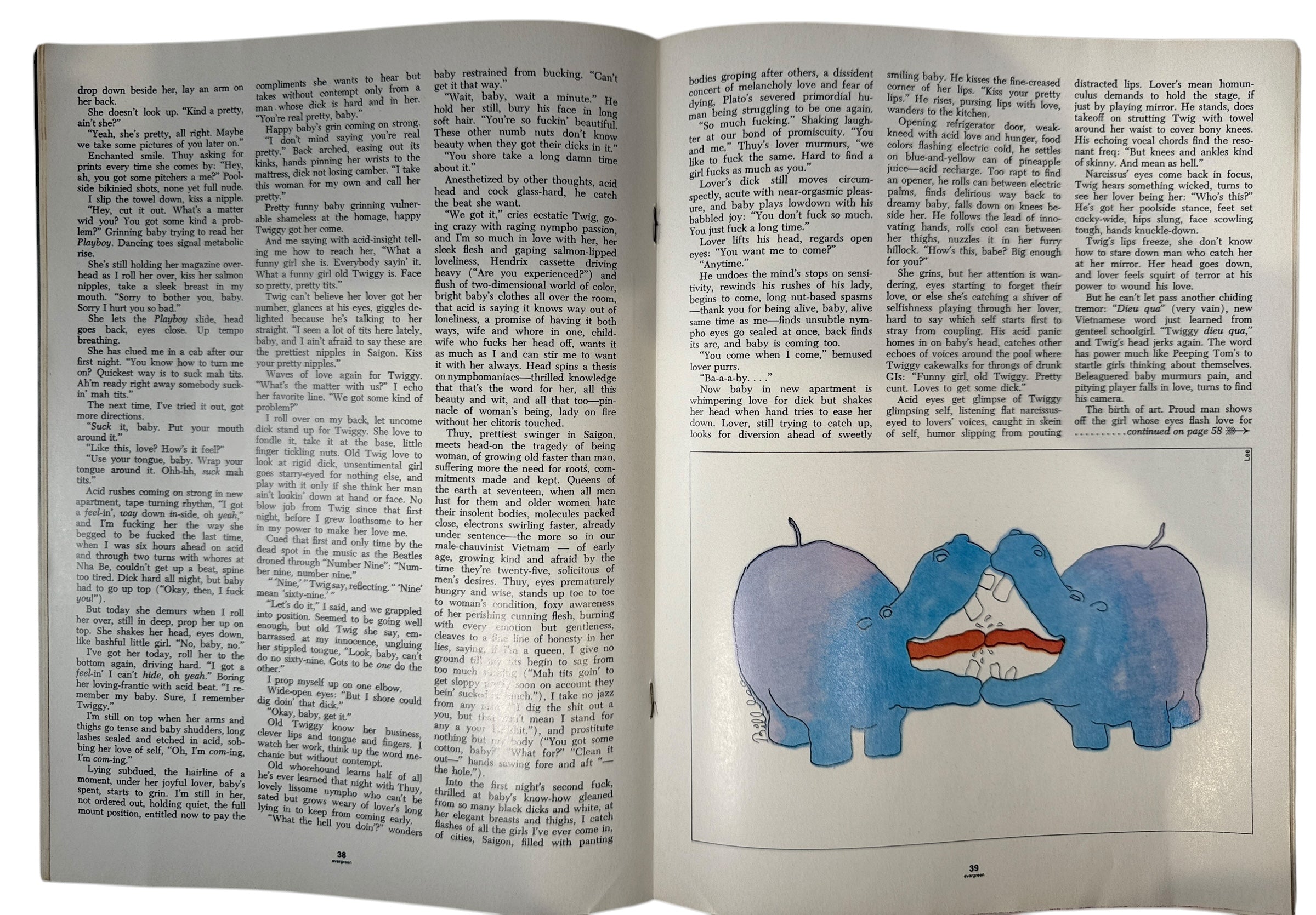 Evergreen Review Magazine #93 October 1971 Germaine Greer, Feminism Literature 70s