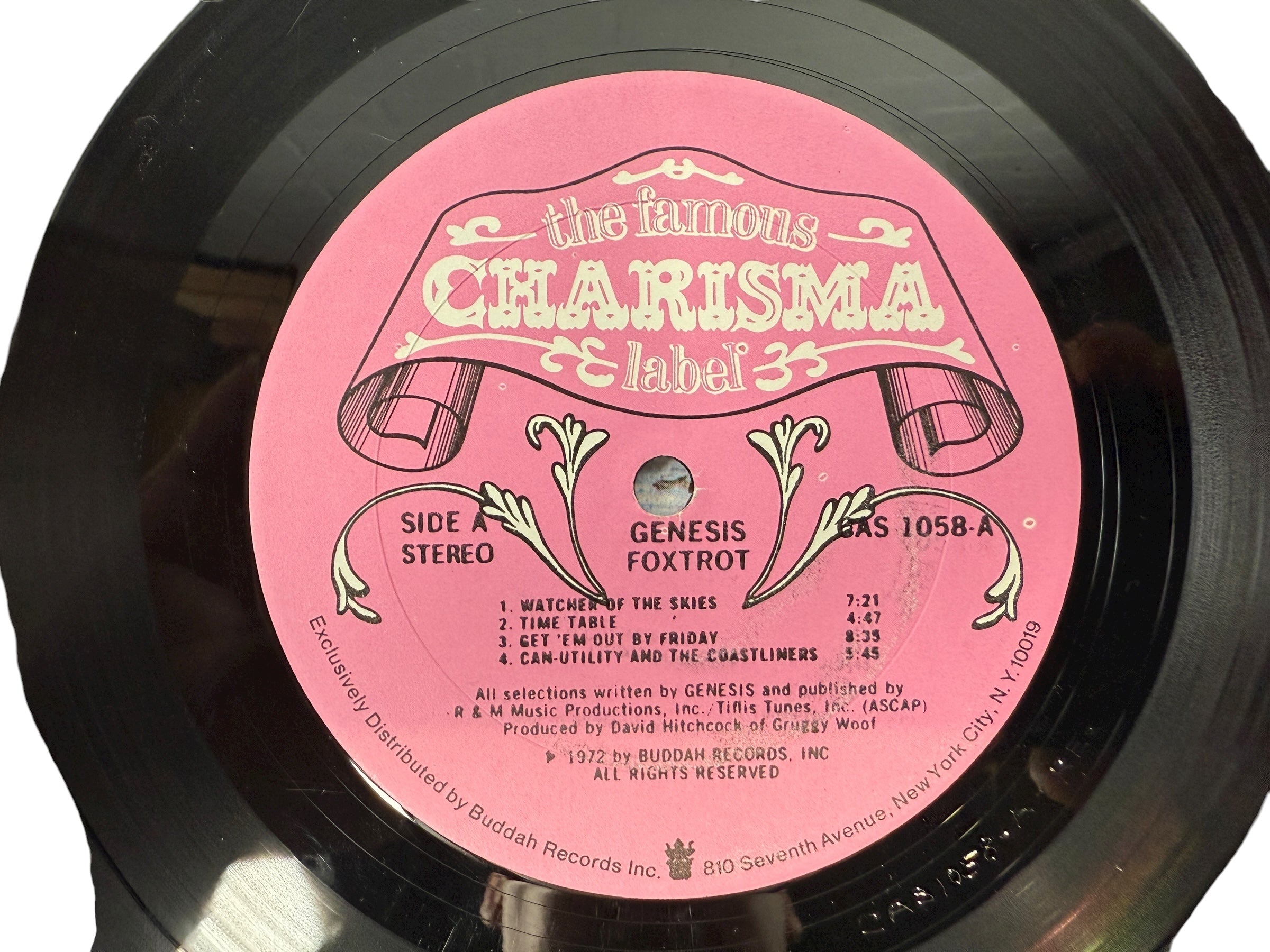 Genesis – Foxtrot (1972, Charisma CAS 1058, Pink Mad Hatter Label) NM - VG-Album