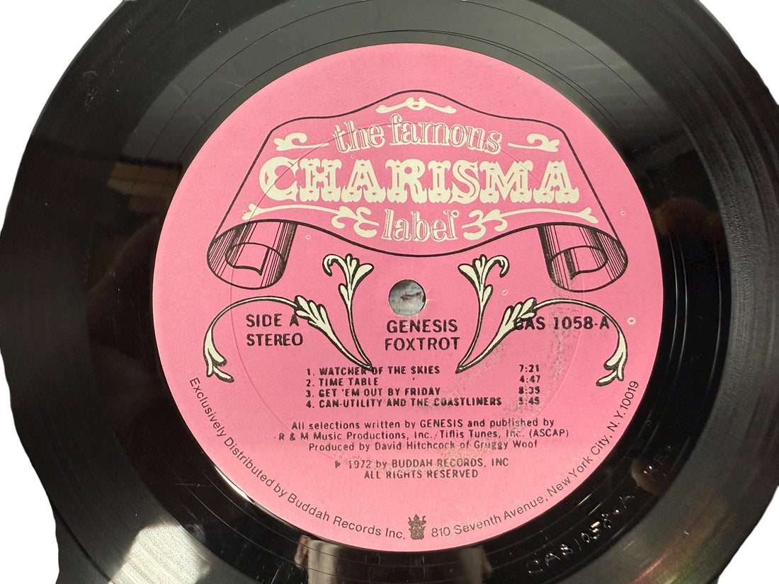 Genesis – Foxtrot (1972, Charisma CAS 1058, Pink Mad Hatter Label) NM - VG-Album