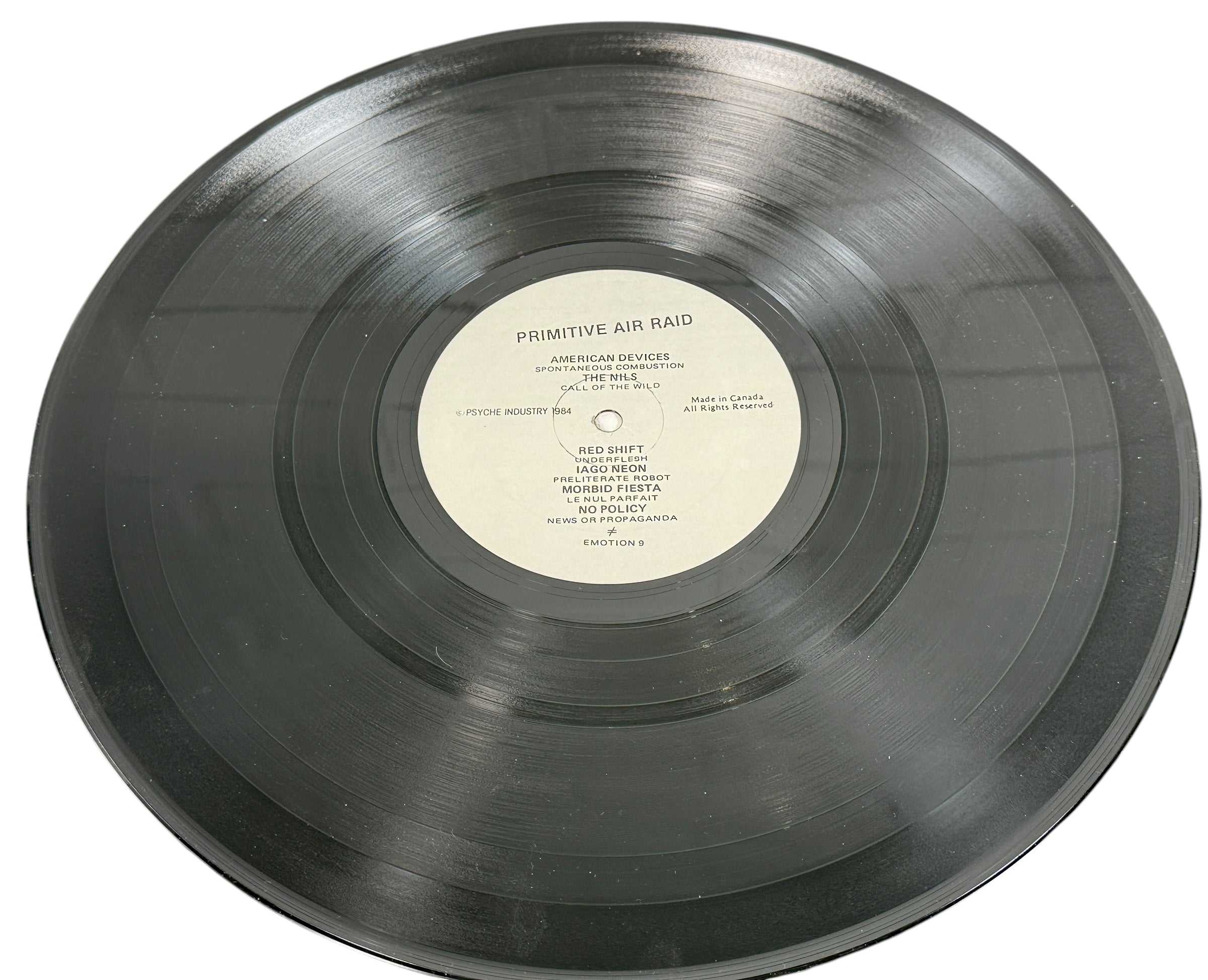 Primitive Air-Raid – Montreal Punk Compilation 1984 LPm NM Album - NM Cover