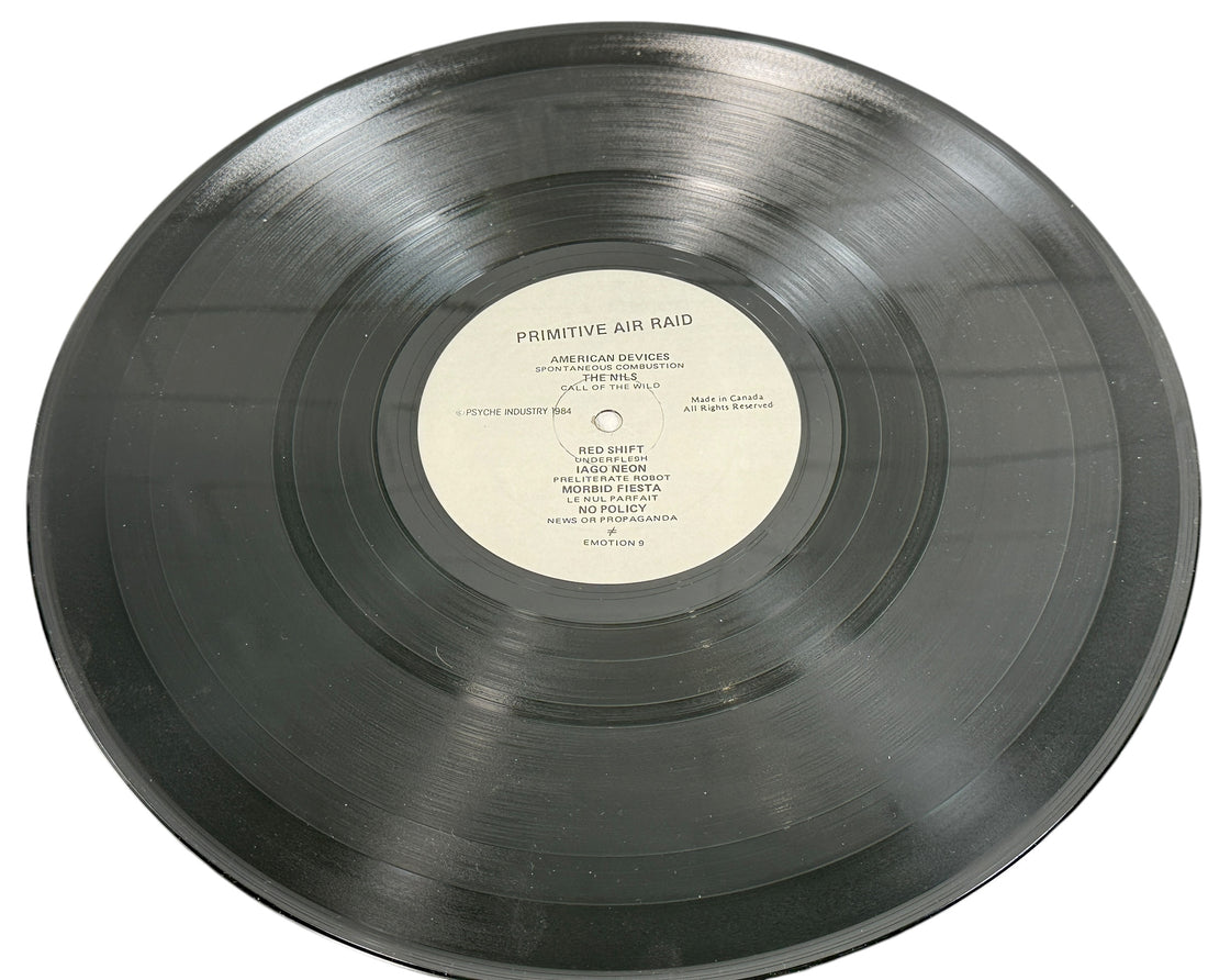 Primitive Air-Raid – Montreal Punk Compilation 1984 LPm NM Album - NM Cover