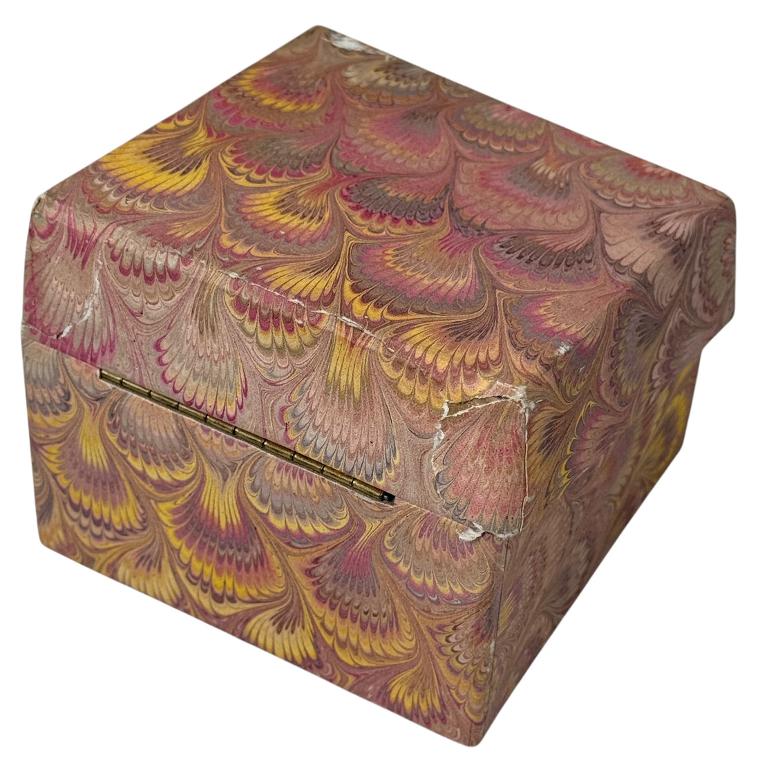 Vintage Whiting & Davis Gold-Tone Mesh Double Picture Frame w/ Box