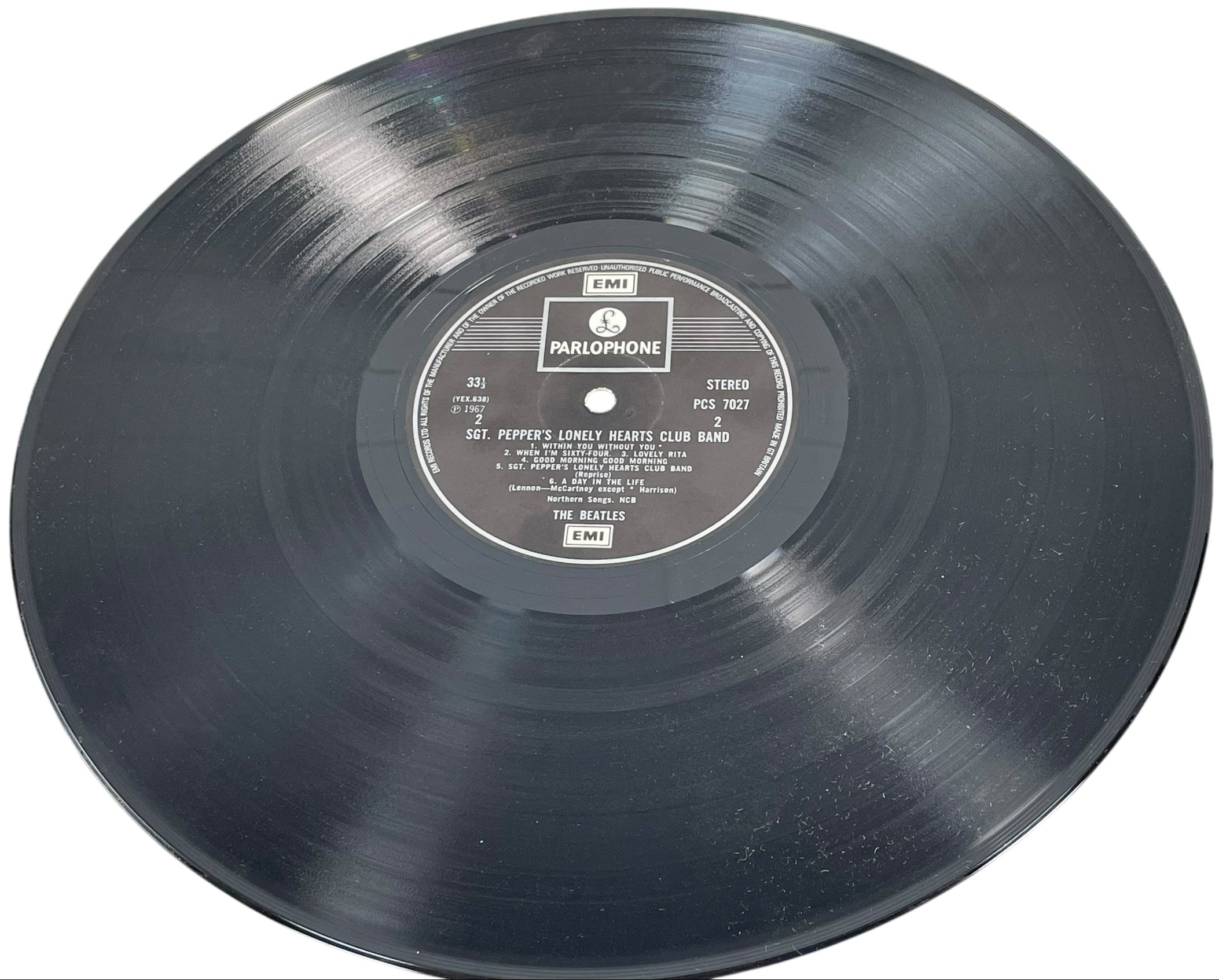 Beatles Sgt. Pepper – UK PCS 7027 Stereo 1967 (Worn Cover - F- ) Album VG
