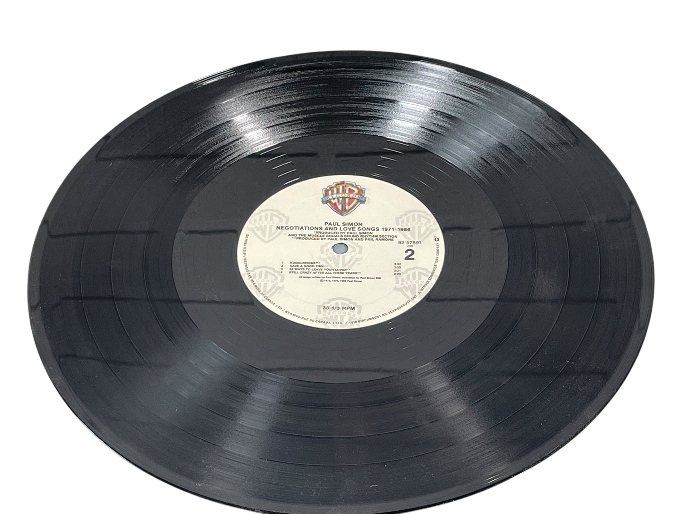 Paul Simon 2LP – Negotiations & Love Songs (1988 Canada) Cover: M - Album: NM