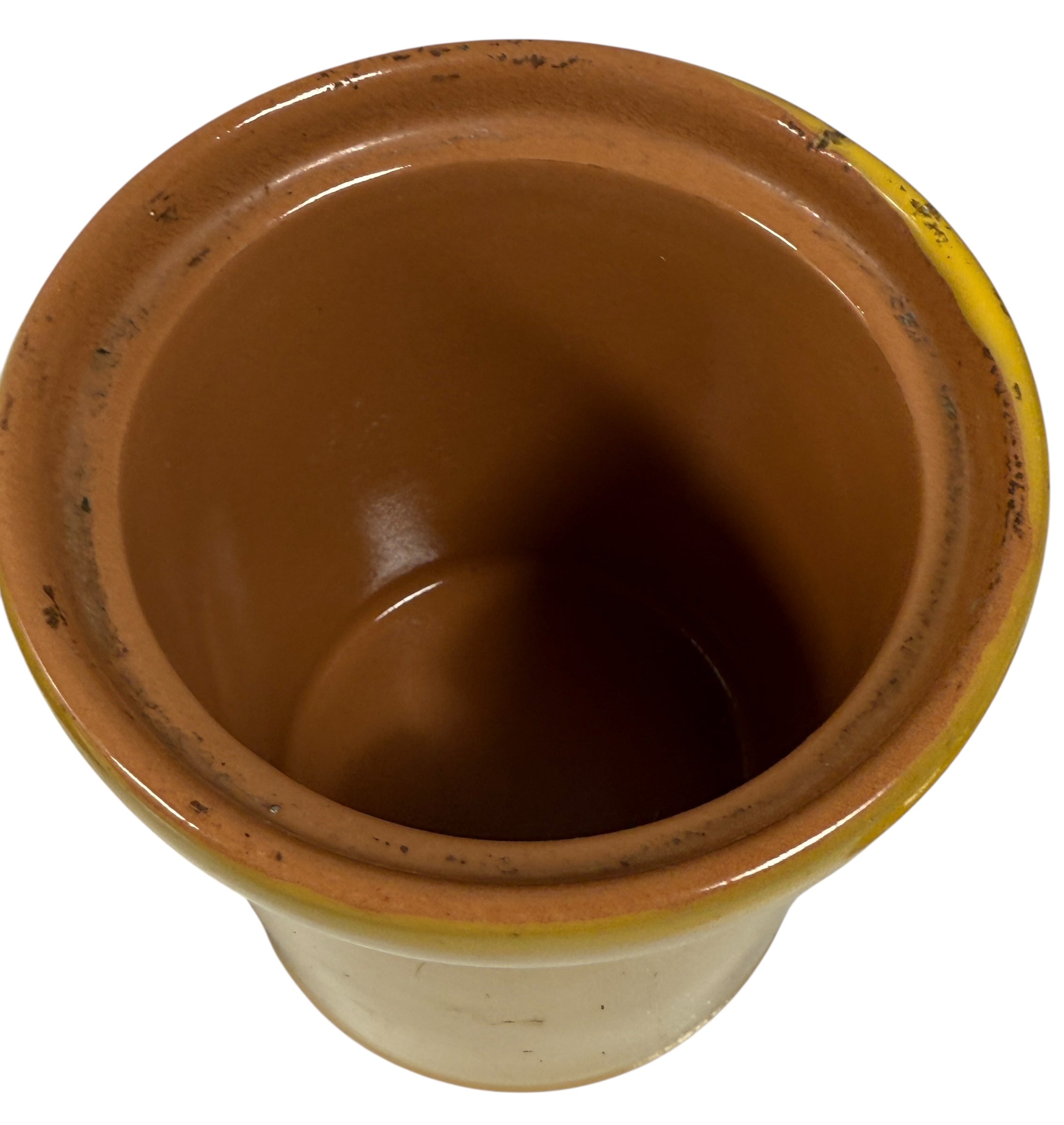 Vintage Italian Ceramic Canister Set of 4 – Mustard Yellow – Mid-Century Kitchen Storage