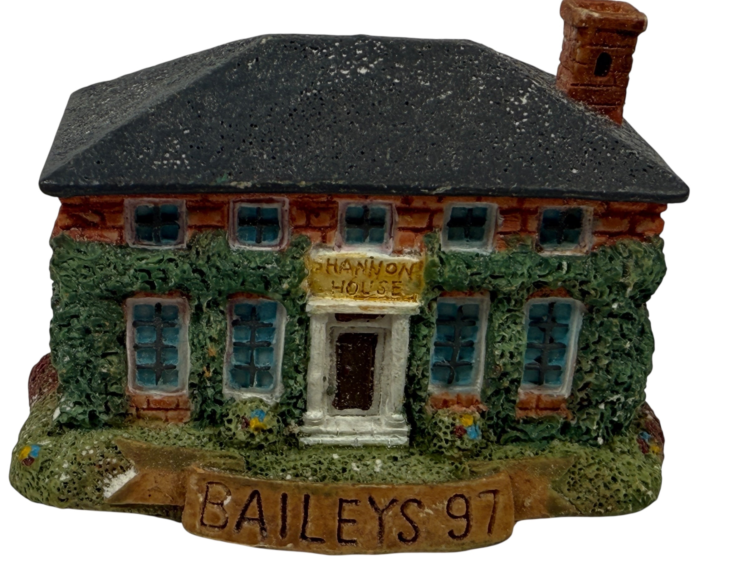 Maisons de village miniatures vintage Bailey's – Ensemble complet de 12 cottages en résine de collection (1995-1997)