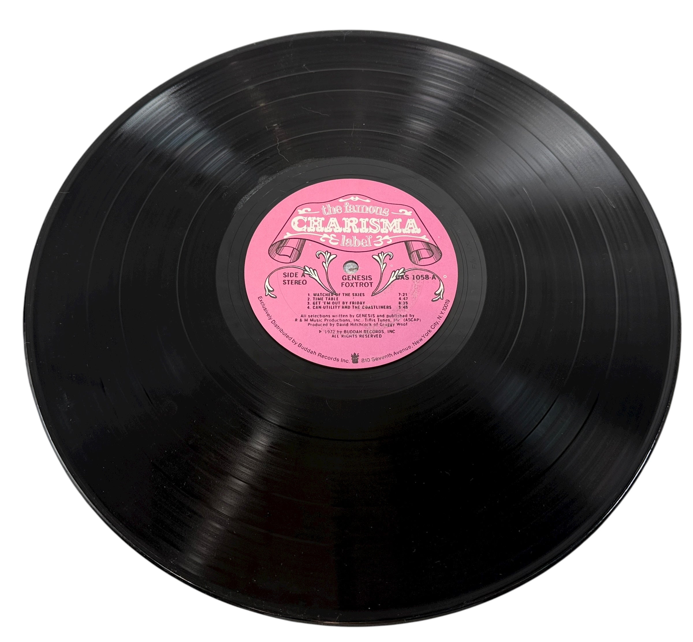 Genesis – Foxtrot (1972, Charisma CAS 1058, Pink Mad Hatter Label) NM - VG-Album