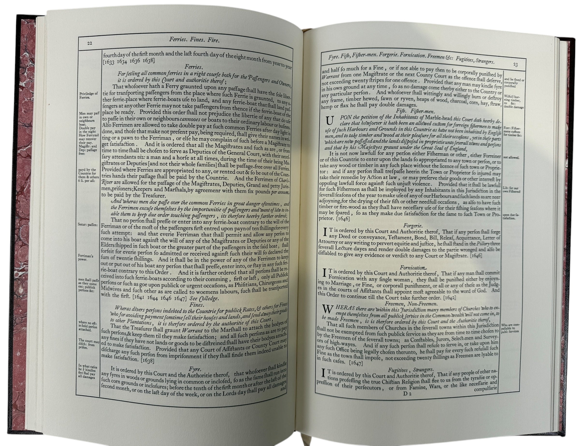 Éditions Gryphon, Lois et libertés du Massachusetts, reliure cuir