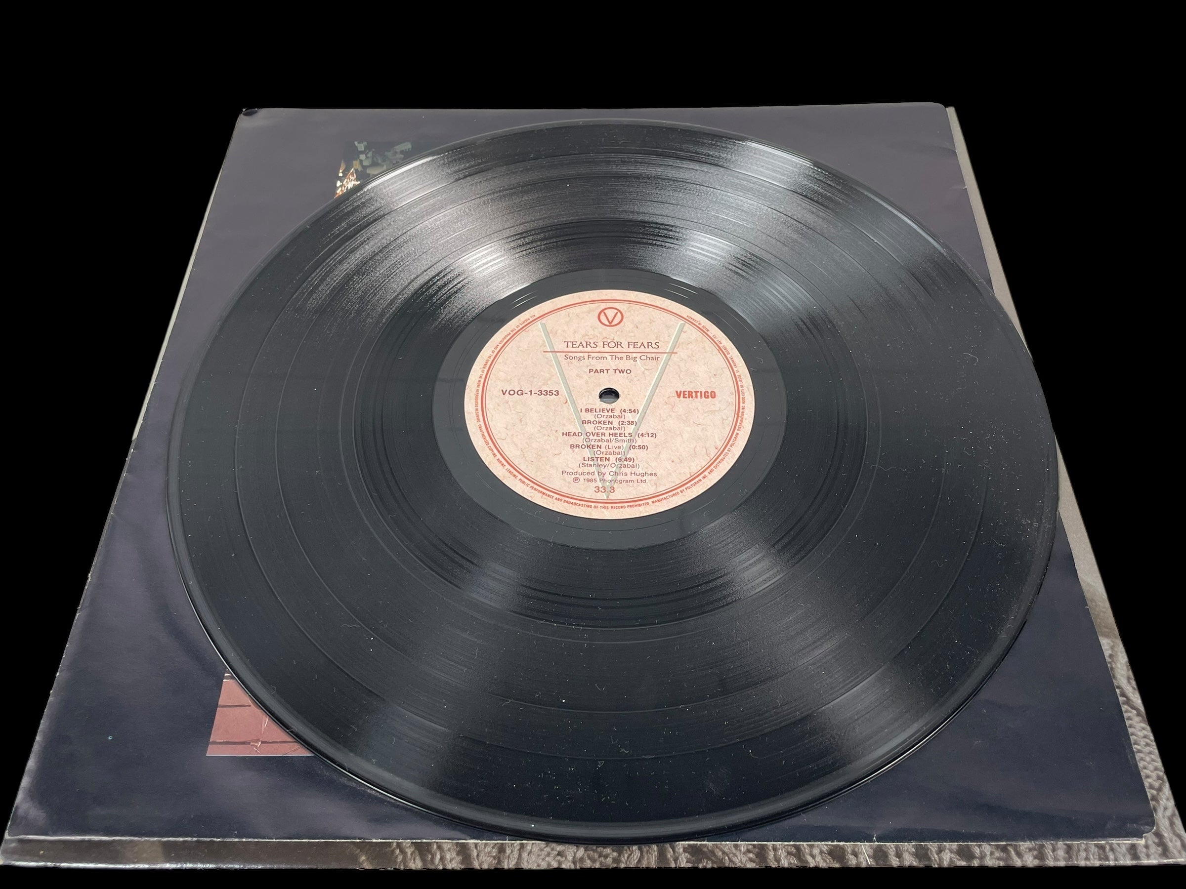 Tears for Fears – Songs from the Big Chair (LP 1985, Canada) Pochette : NM - Album NM