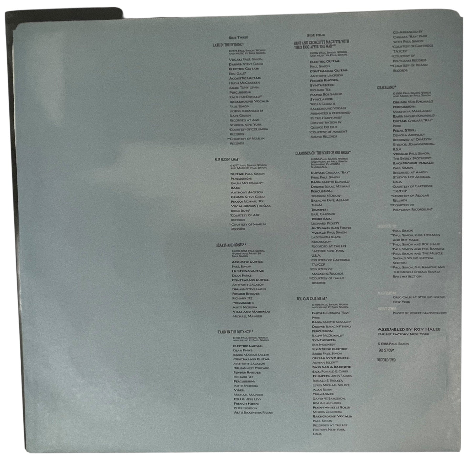 Paul Simon 2LP – Negotiations & Love Songs (1988 Canada) Cover: M - Album: NM