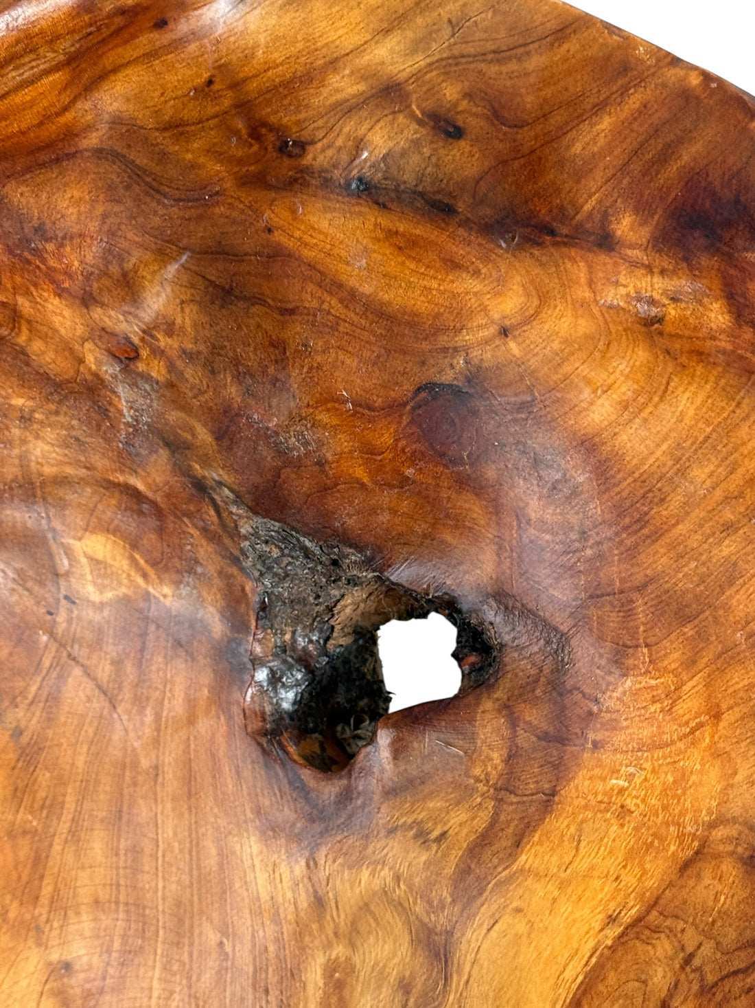 Oversized Olive Wood Root Bowl – Hand-Carved Decorative Centerpiece