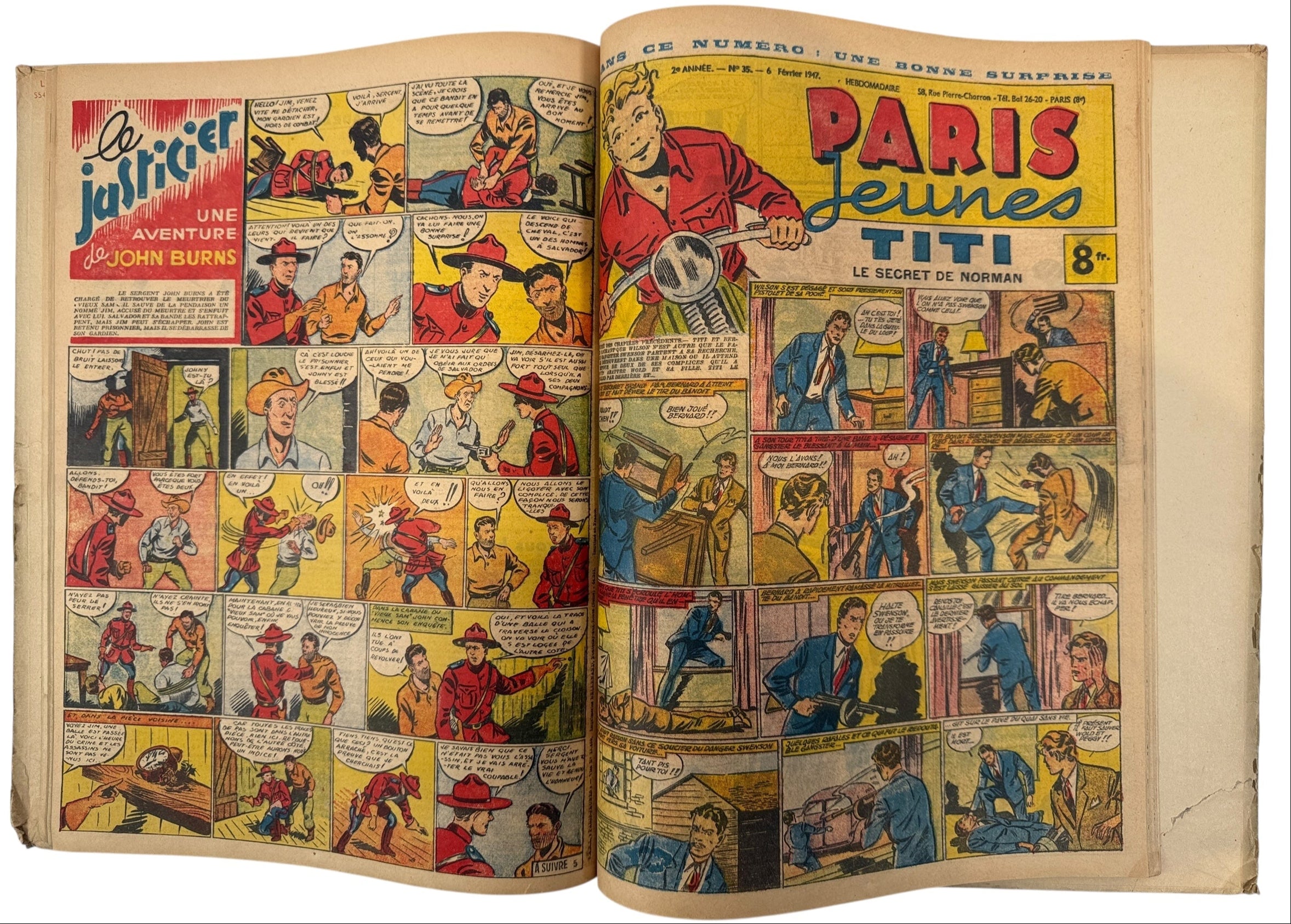 Album Paris Jeunes n°2 – Bande dessinée française vintage 1946-47