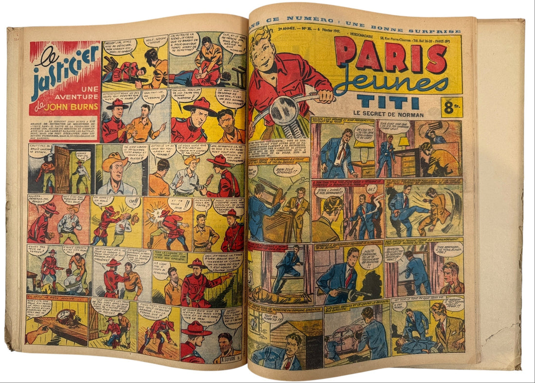 Album Paris Jeunes n°2 – Bande dessinée française vintage 1946-47