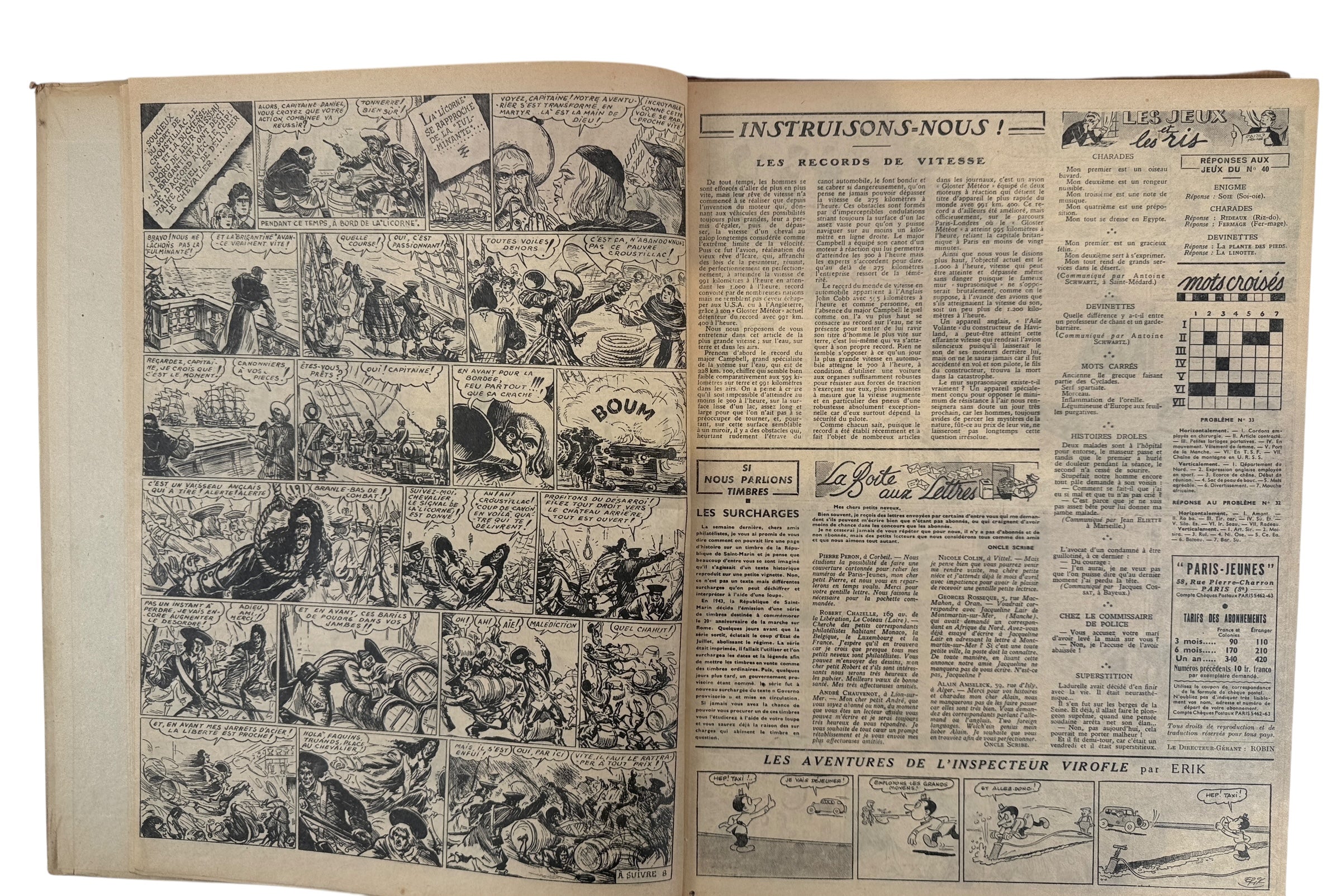 1947 Paris Jeunes Aventures Album n°3 – Le Fantôme du Bengale