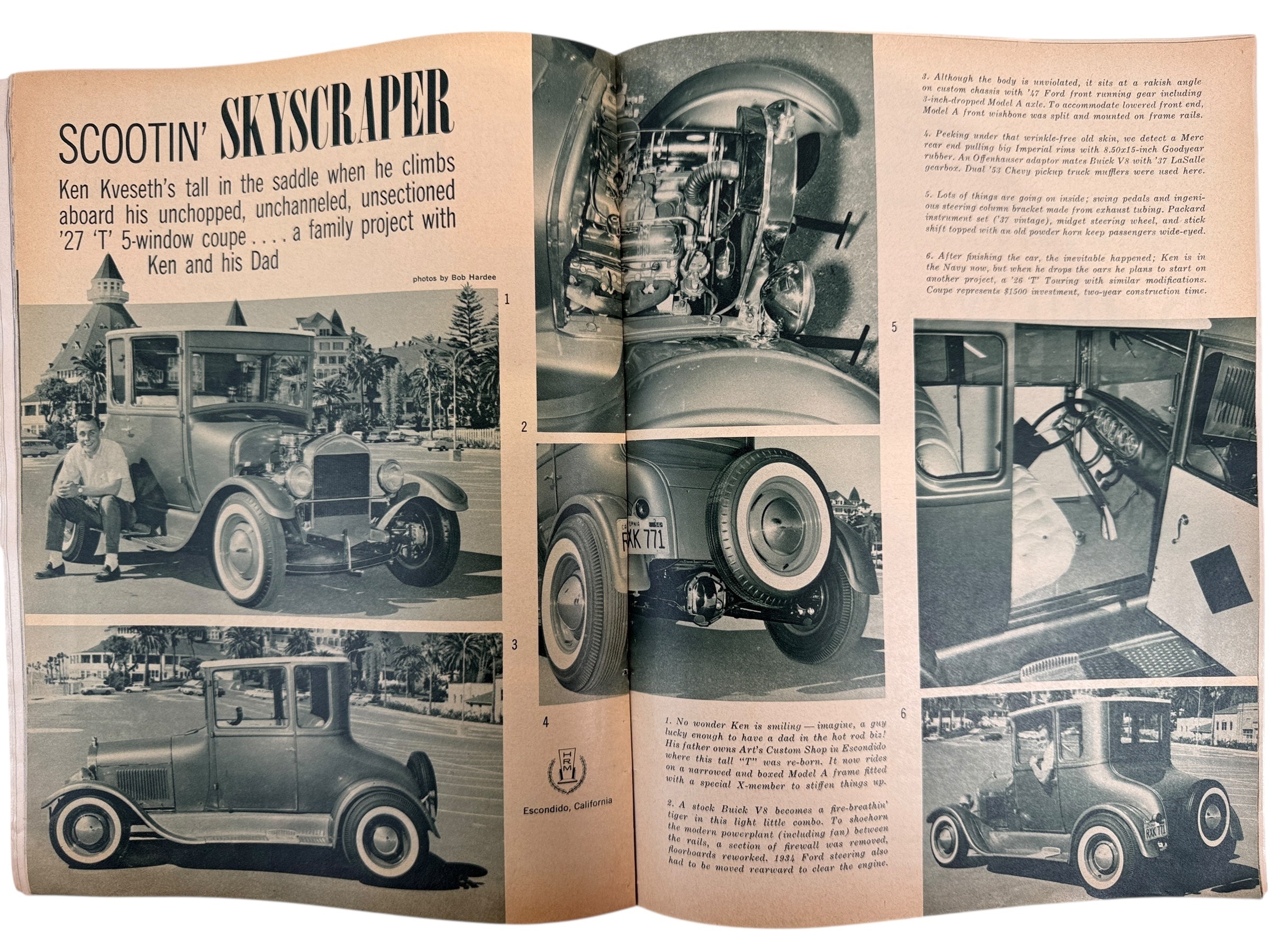 1962 Hot Rod Magazine Lot Aug & Oct – Tony Nancy Dragster & ’63 Corvette