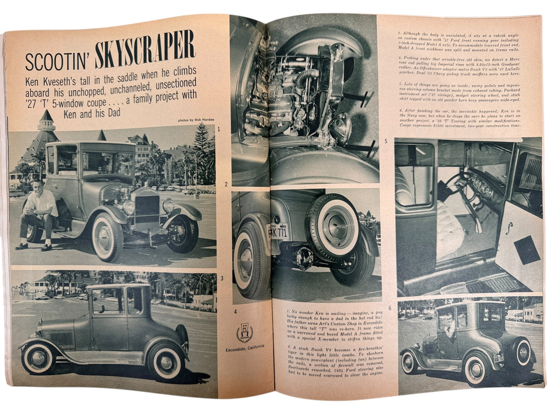 1962 Hot Rod Magazine Lot Aug & Oct – Tony Nancy Dragster & ’63 Corvette